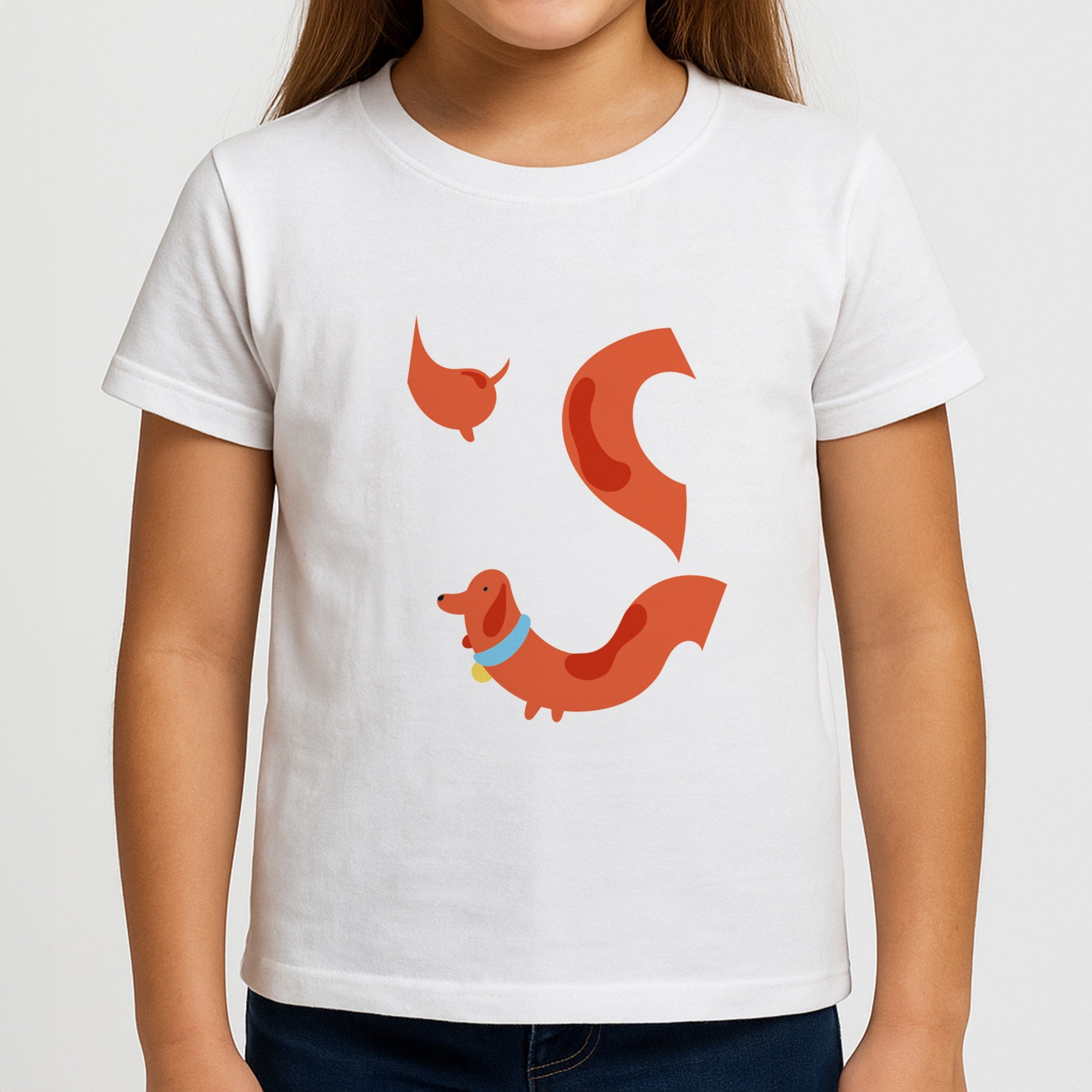 Sausage dog wrapped round - Dachshunds Girls T-Shirt