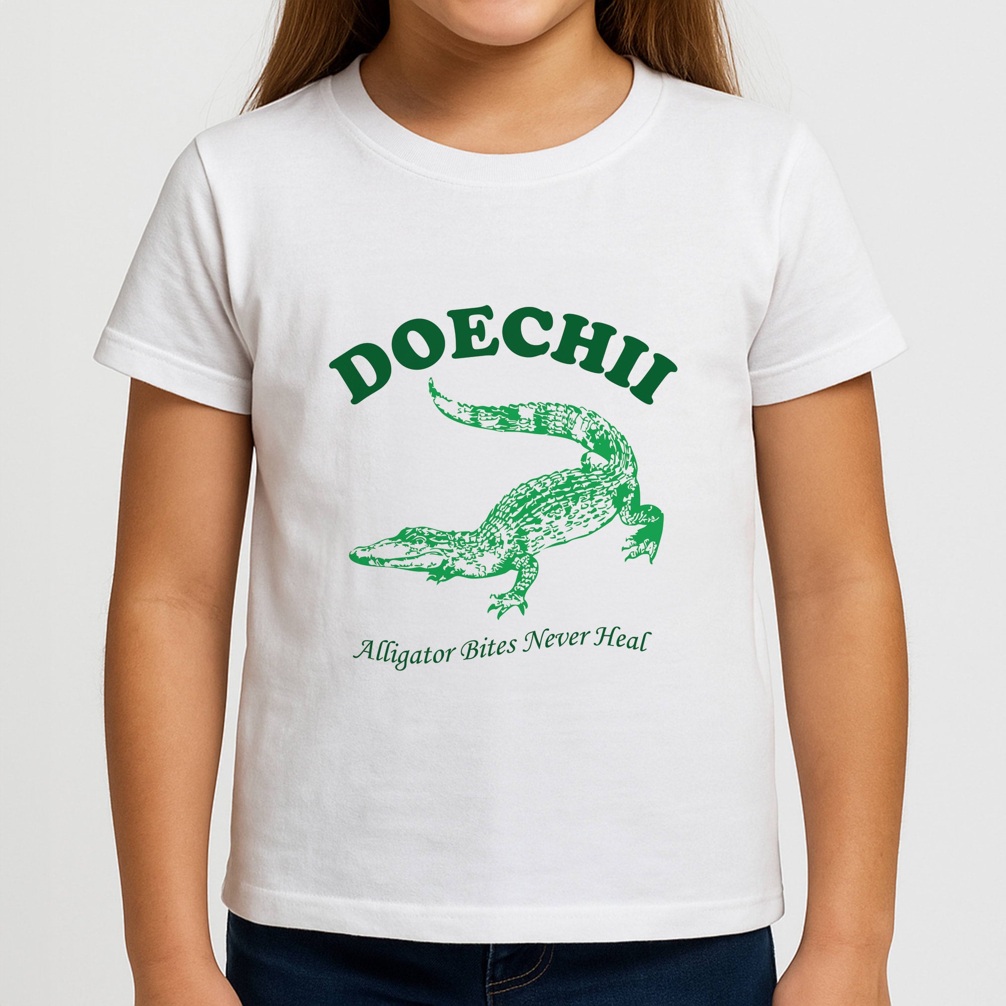 Alligator Bites Never Heal Collage Girls T-Shirt