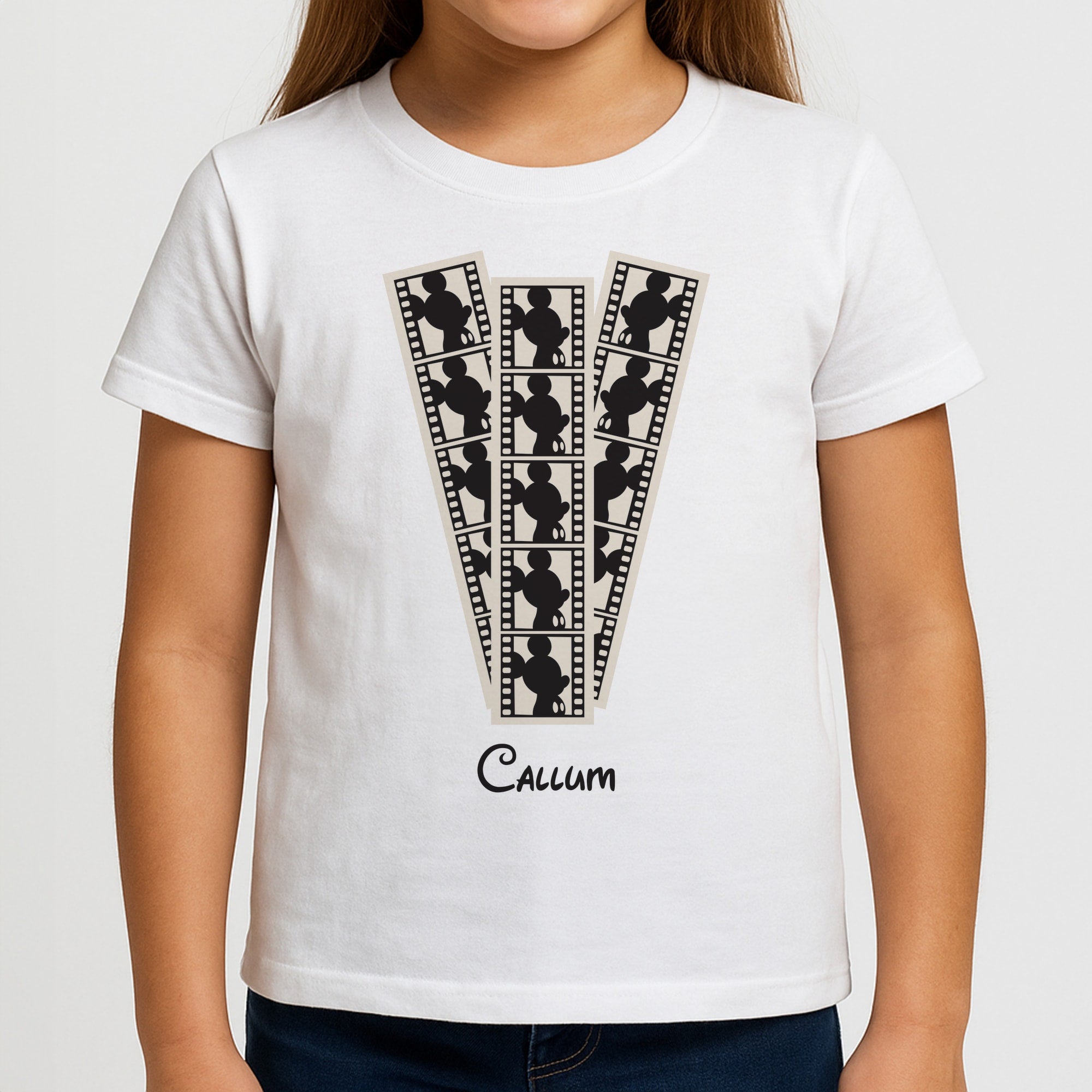 Micky Mouse - Personalised Fairytale Girls T-Shirt