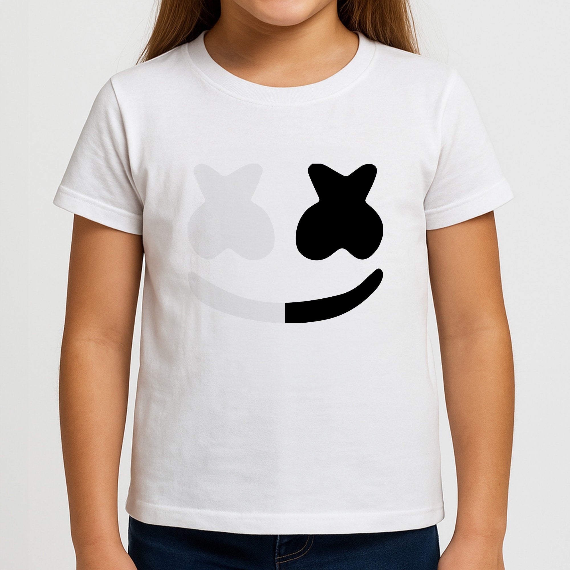 Dual Sides Helmet DJ Girls T-Shirt