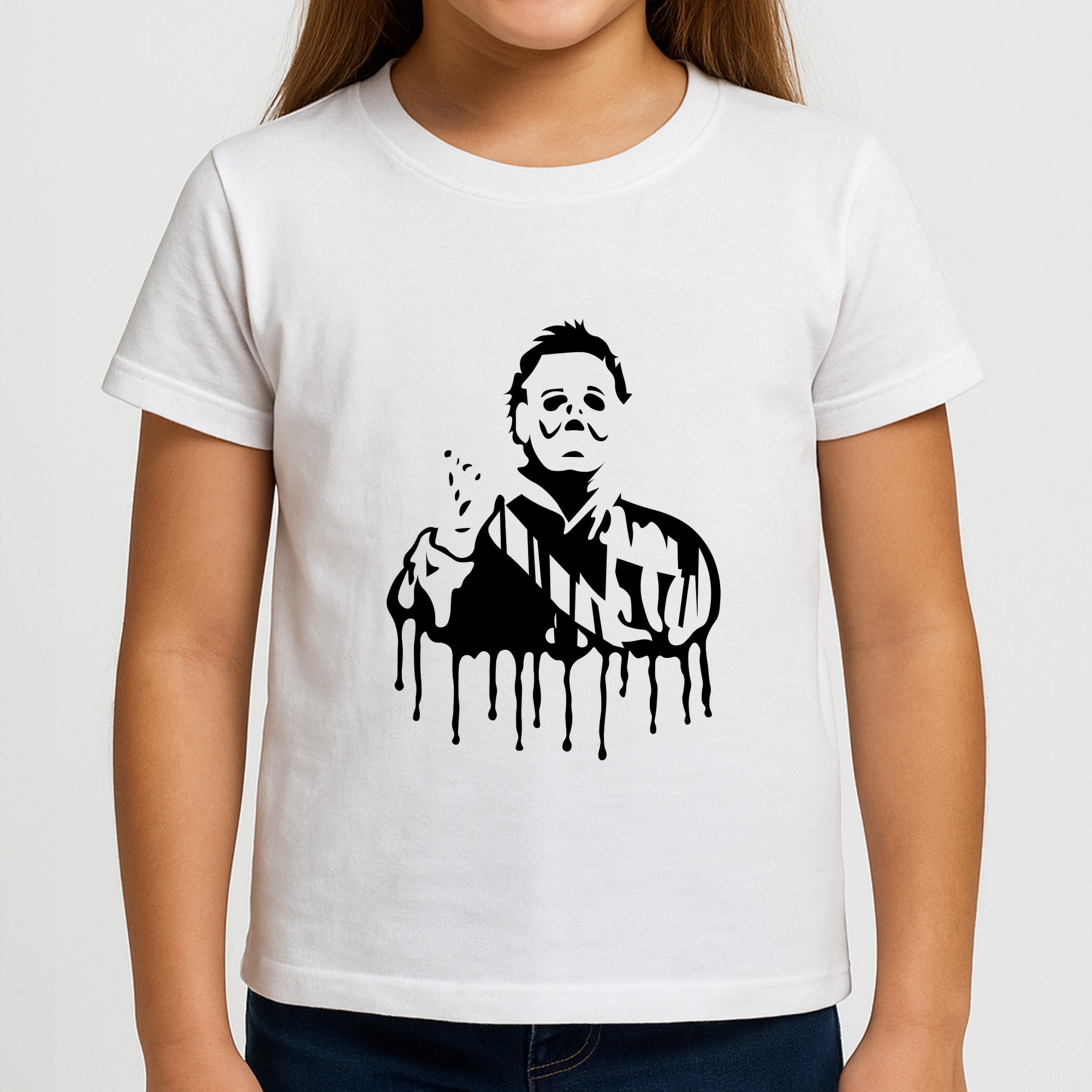 Black & White - Myers Girls T-Shirt