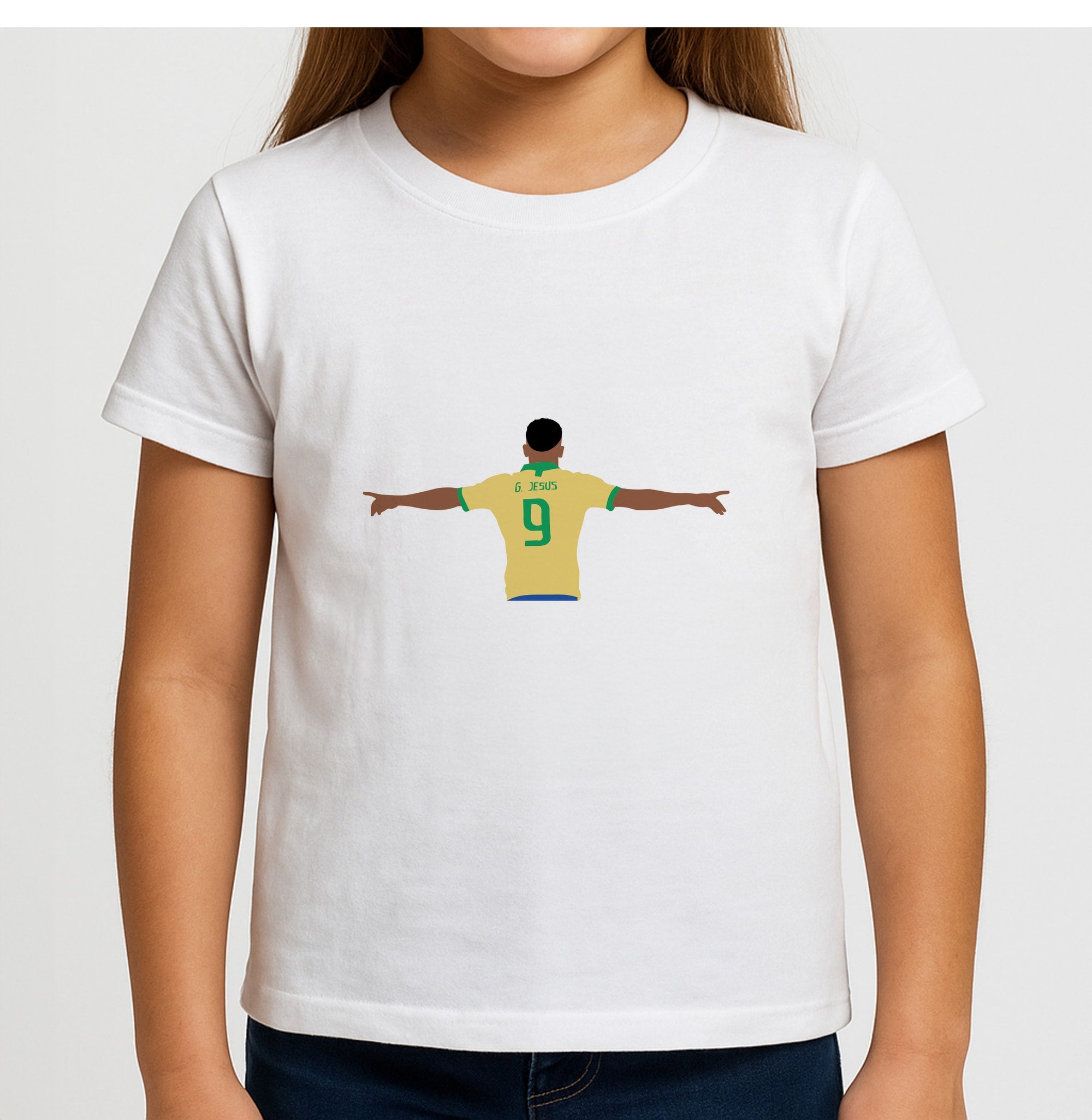 Jesus - Football Girls T-Shirt