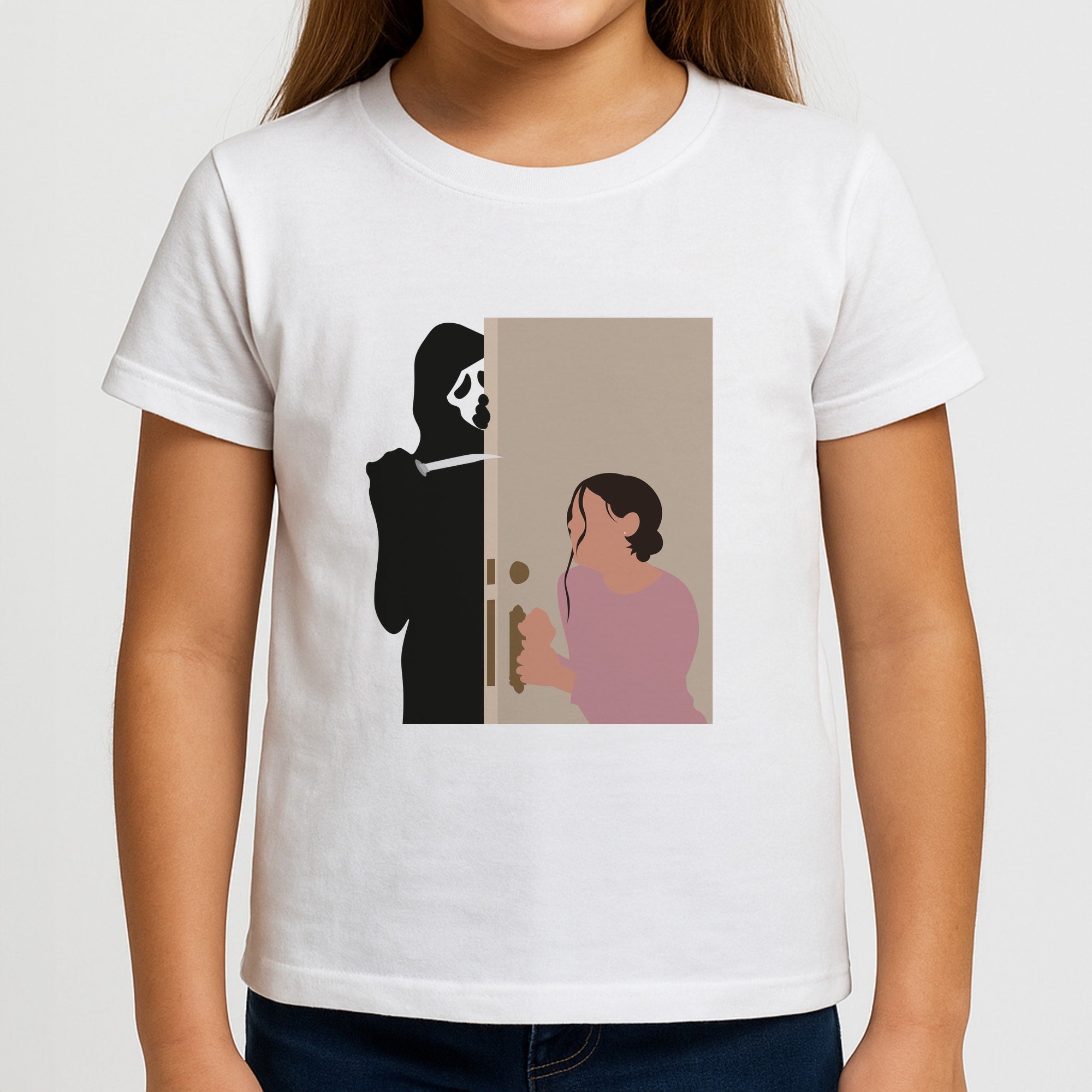 Tara And Ghostface - Scream Girls T-Shirt