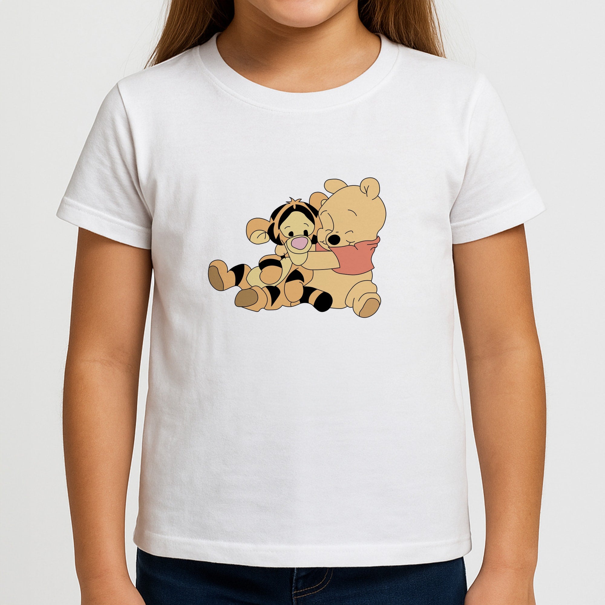A Hug Said Pooh - Winnie Girls T-Shirt