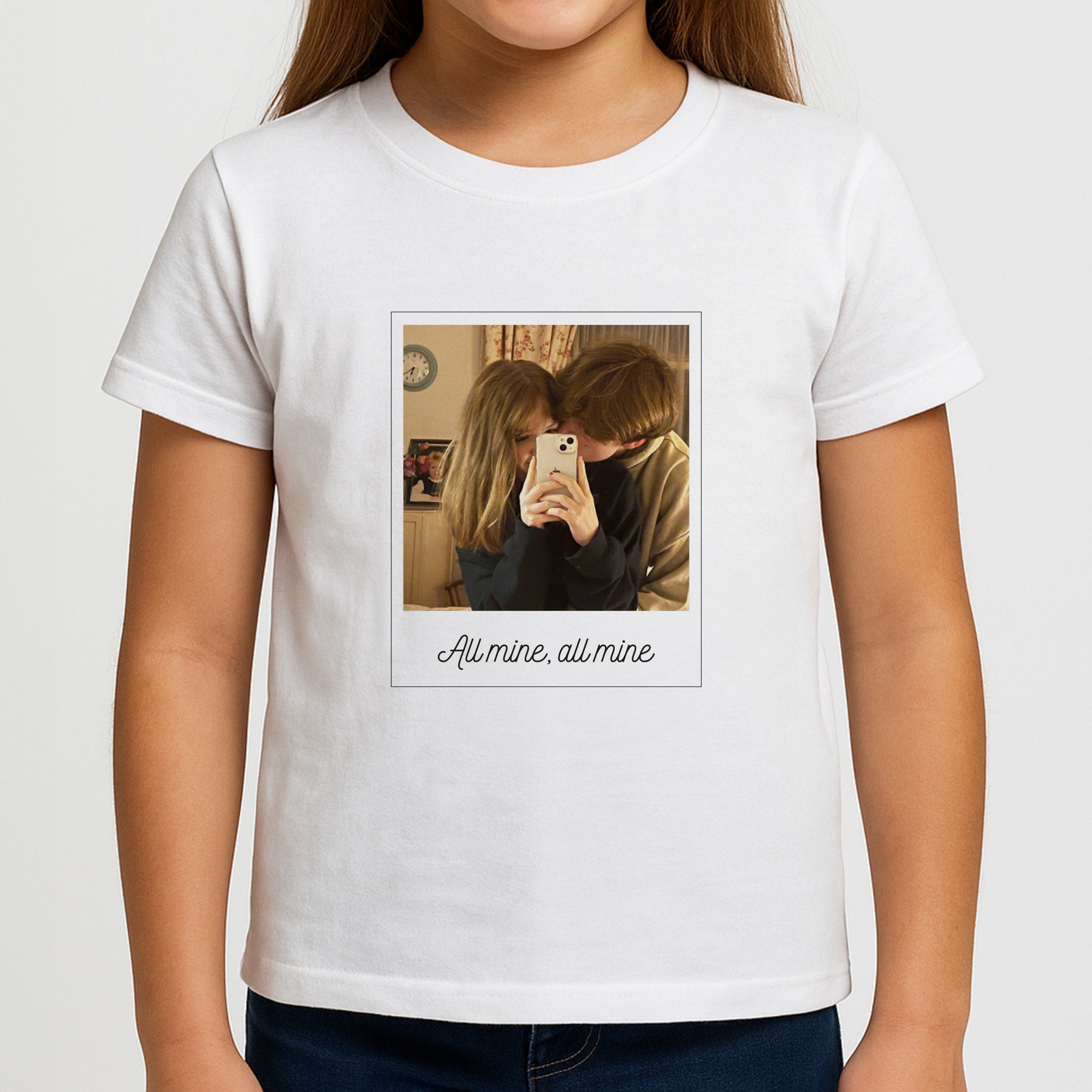 All Mine, All Mine - Personalised Couples Girls T-Shirt