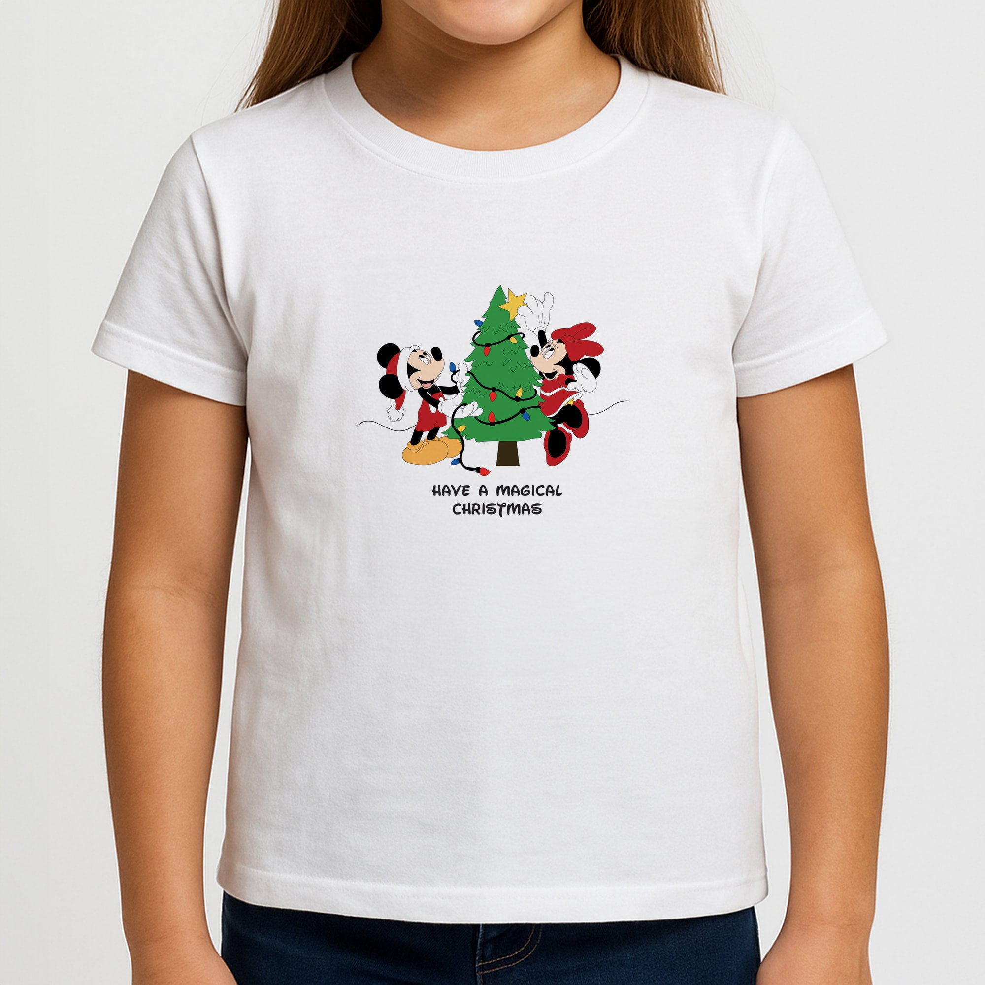 Festive Fairytale Mice - Christmas Girls T-Shirt