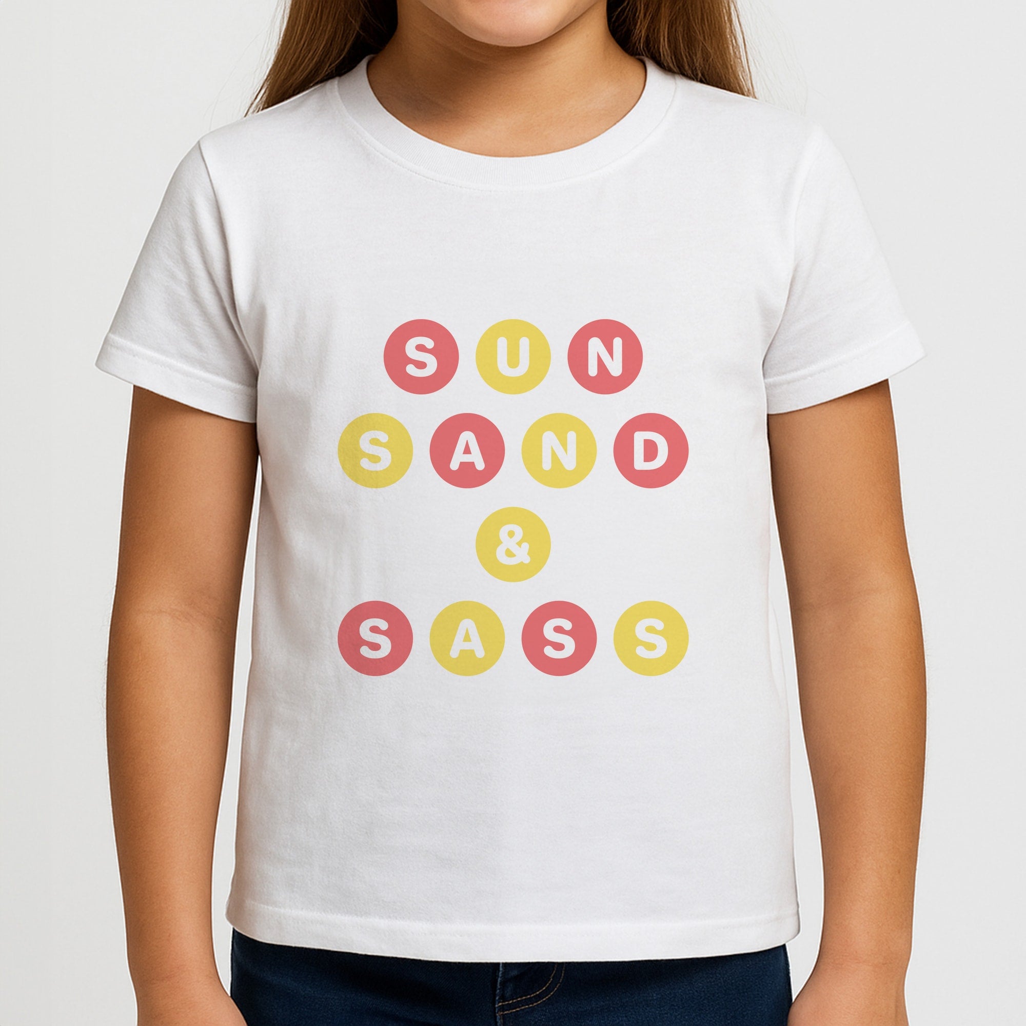 Sun, Sand And Sass Girls T-Shirt
