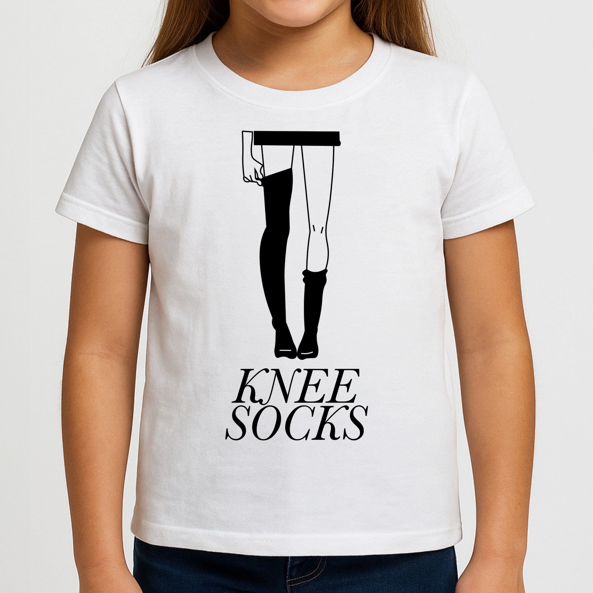 Knee Socks Girls T-Shirt
