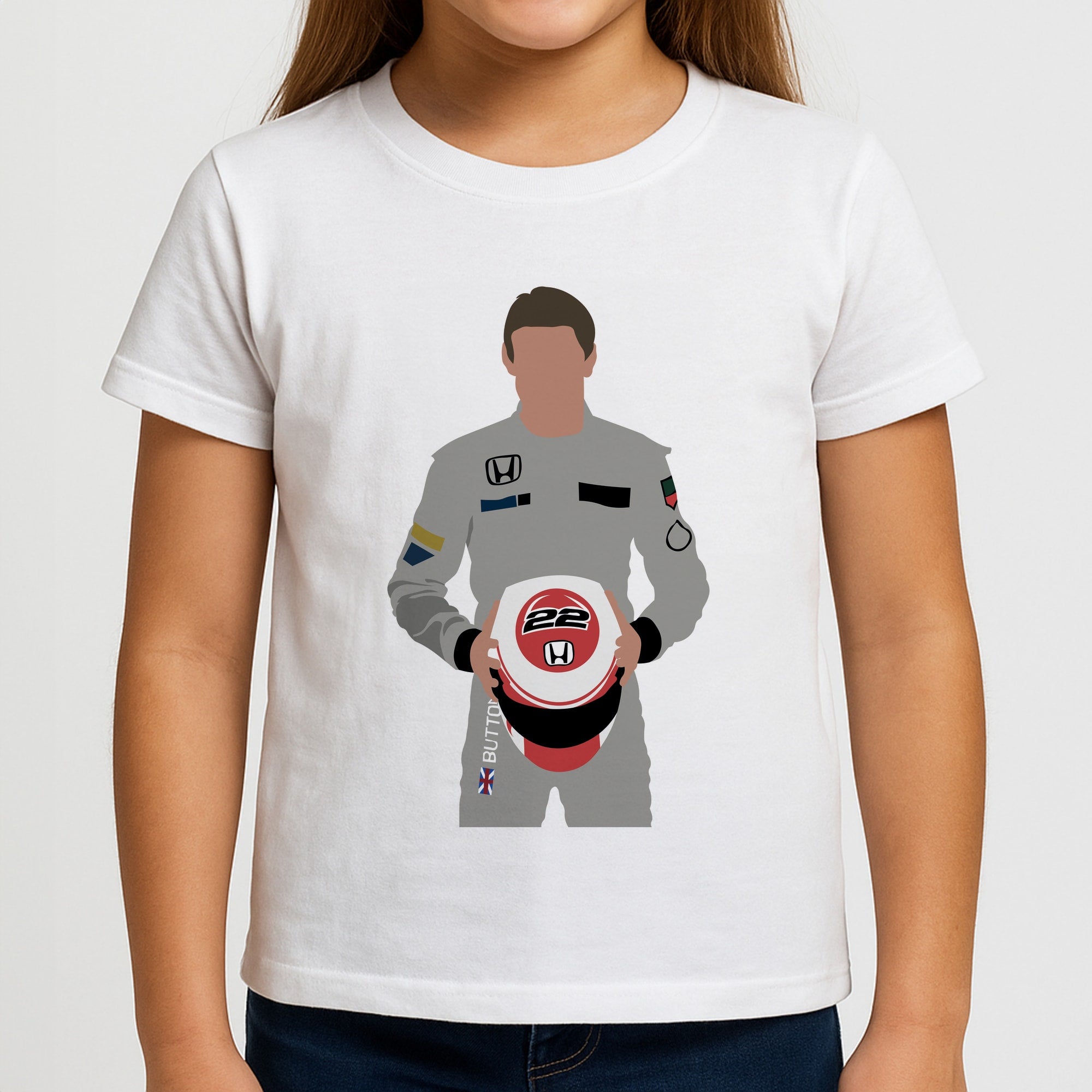 Button - F1 Girls T-Shirt