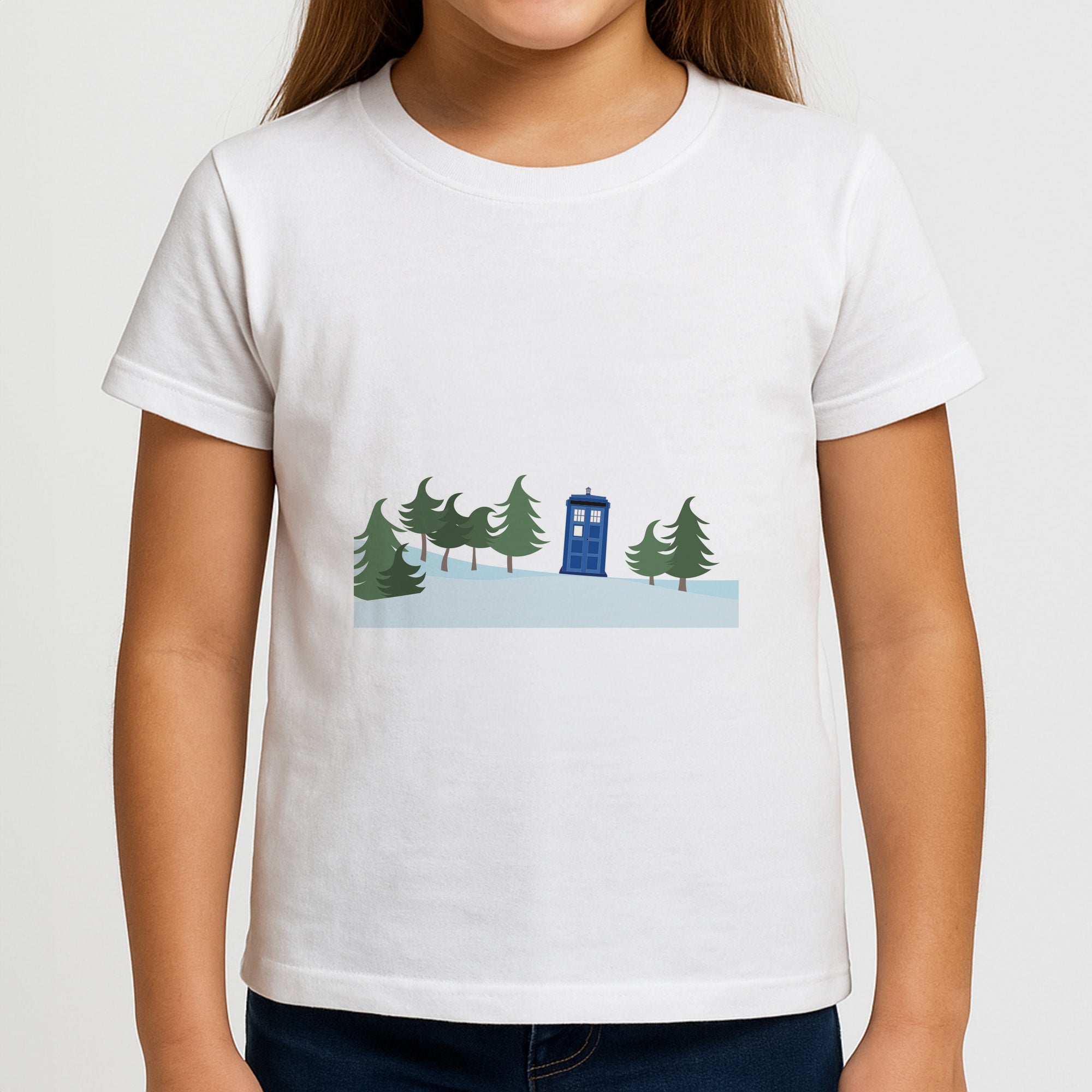 Christmas Tardis - Doctor Who Girls T-Shirt