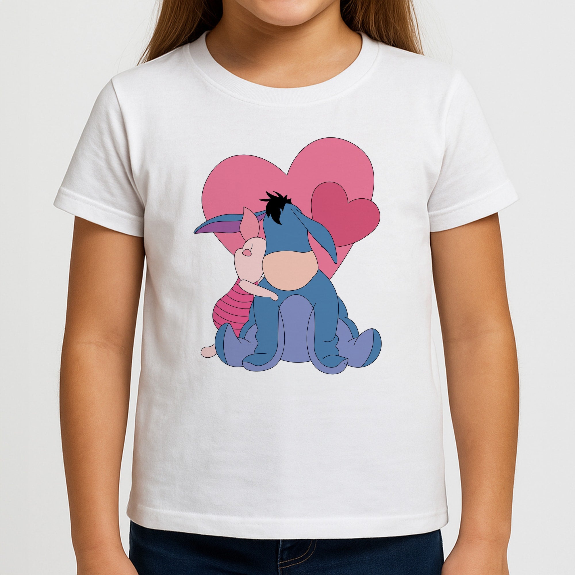 Donkey and Pig Valentine's Kids T-Shirt