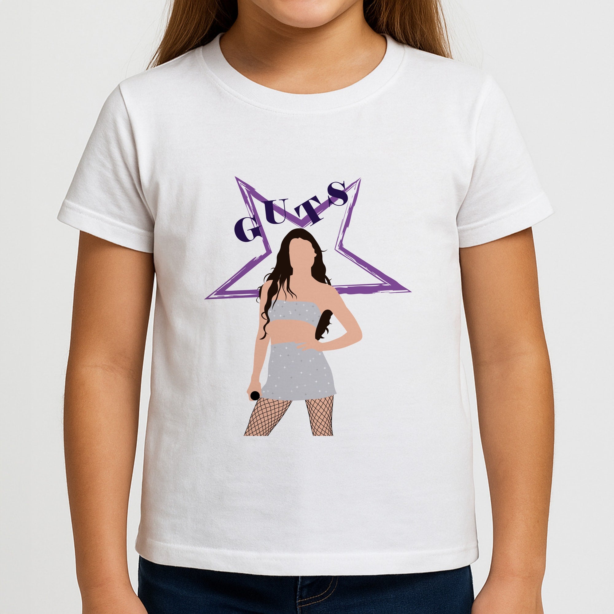 Dark Purple Olivia Girls T-Shirt