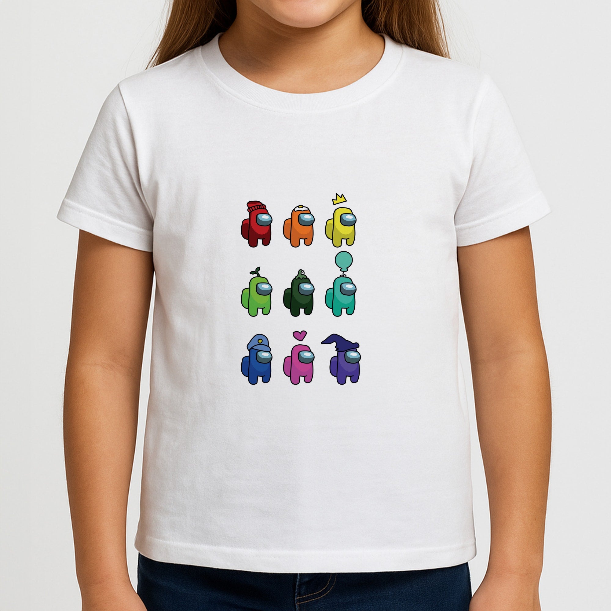 Among Gaming characters Girls T-Shirt