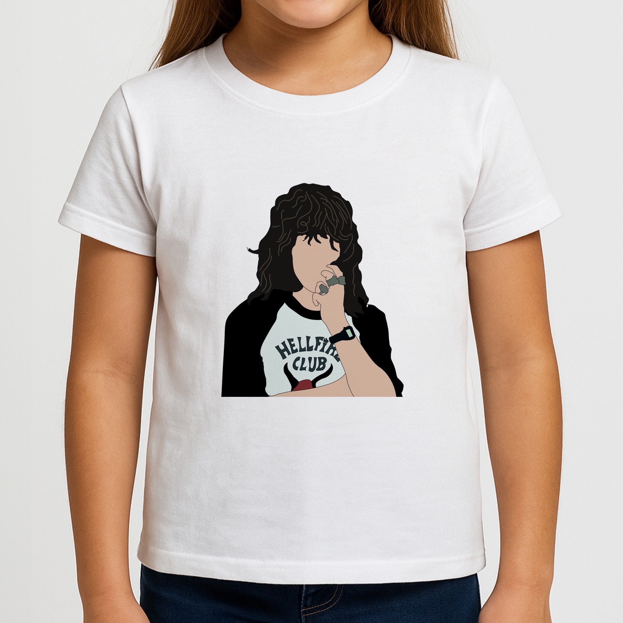 Eddie Munson Hellfire Girls T-Shirt