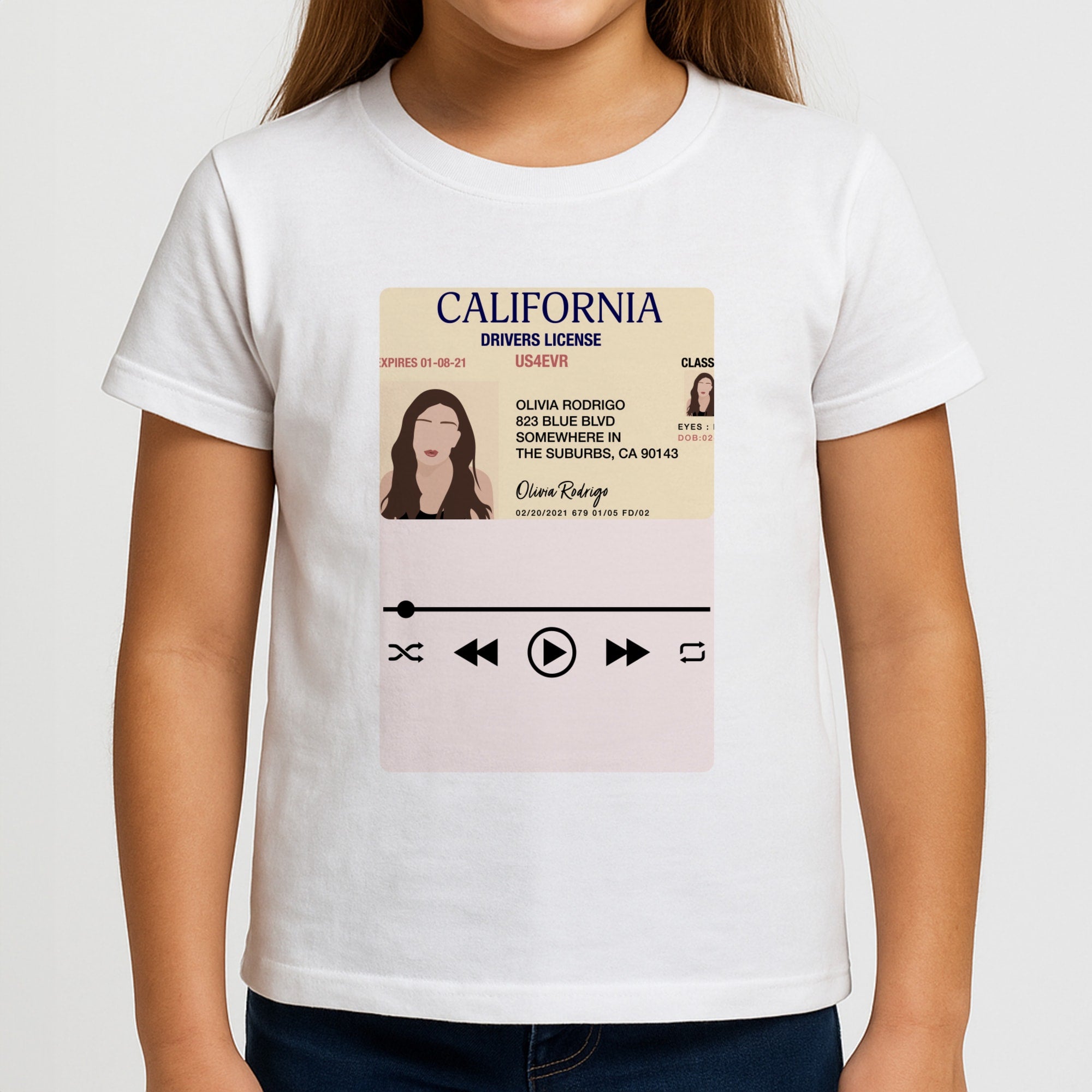 Drivers License - Olivia TikTok Girls T-Shirt