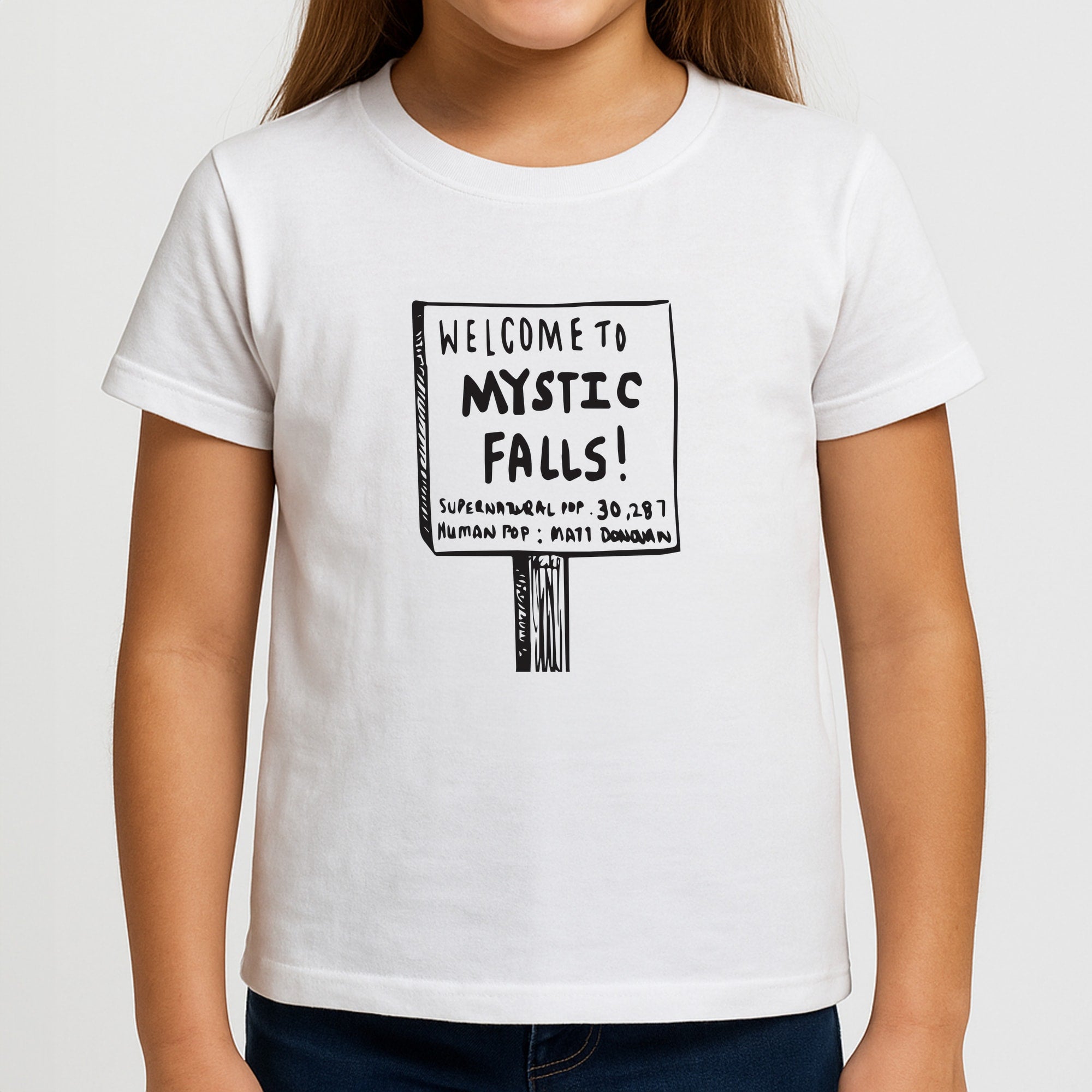 Welcome to Mystic Falls - VD Kids T-Shirt