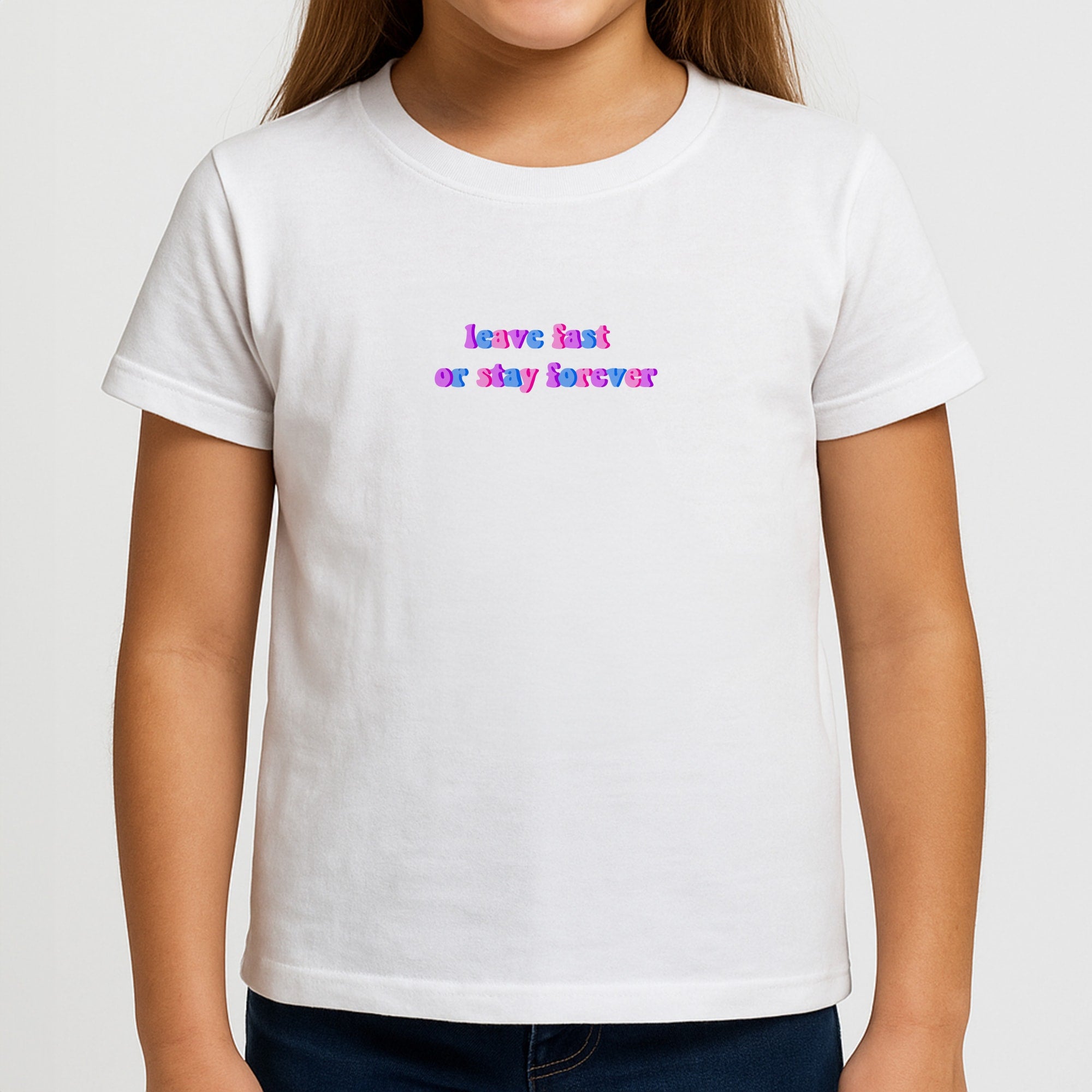 Leave Fast Or Stay Forever - Fender Girls T-Shirt