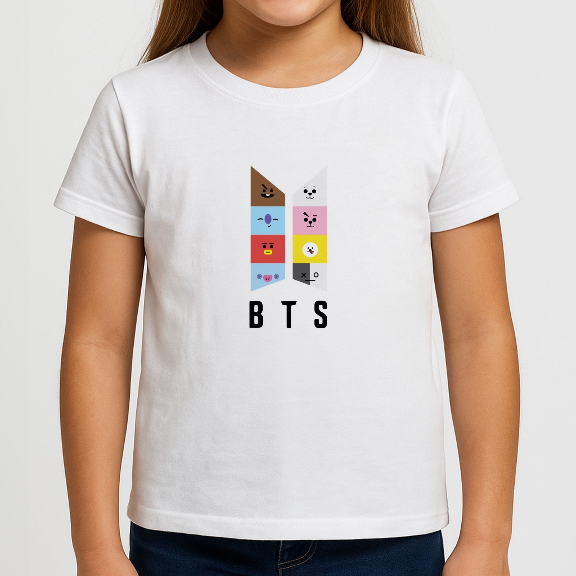 BT21 K-Pop Band Logo Girls T-Shirt