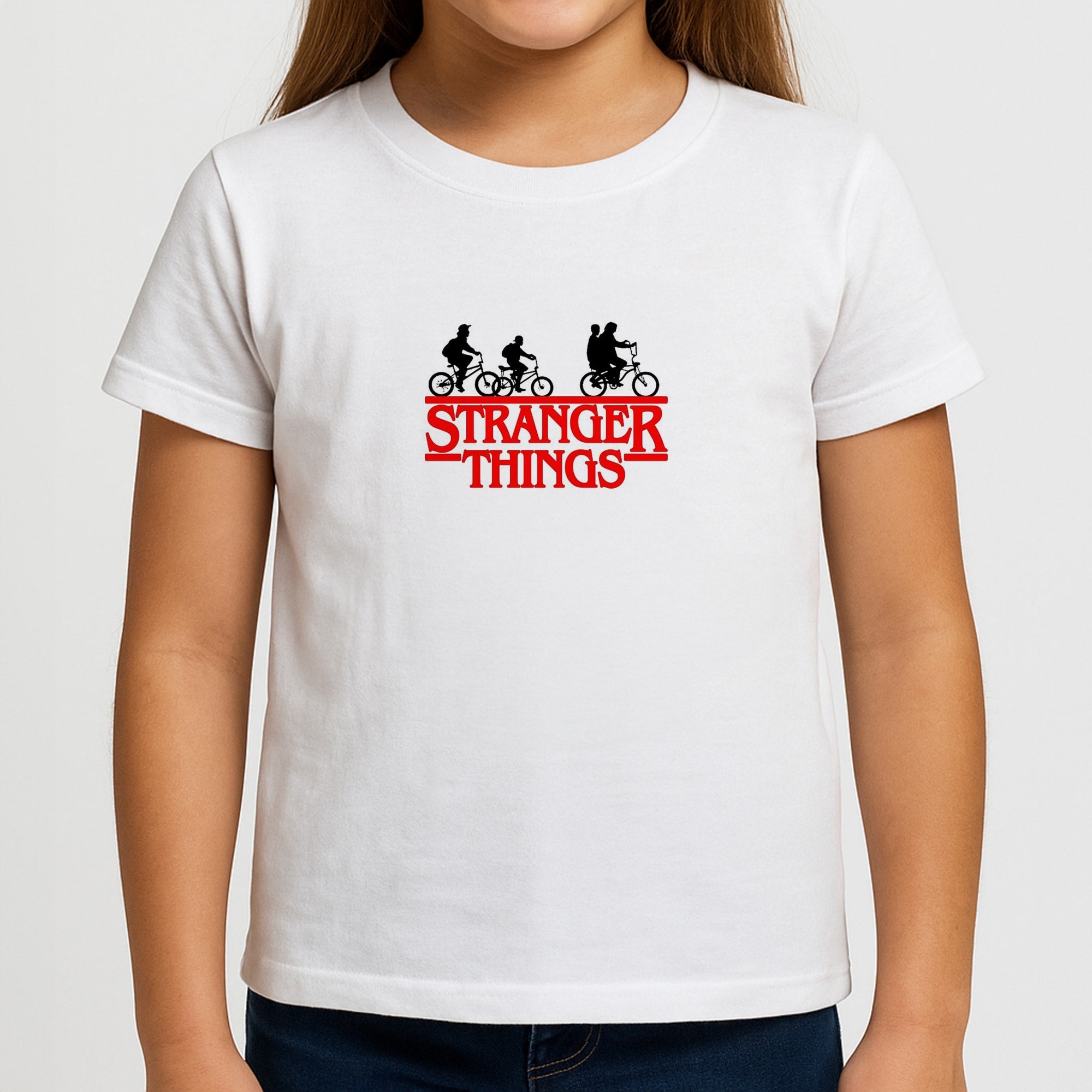 Stranger Cycling Logo Girls T-Shirt