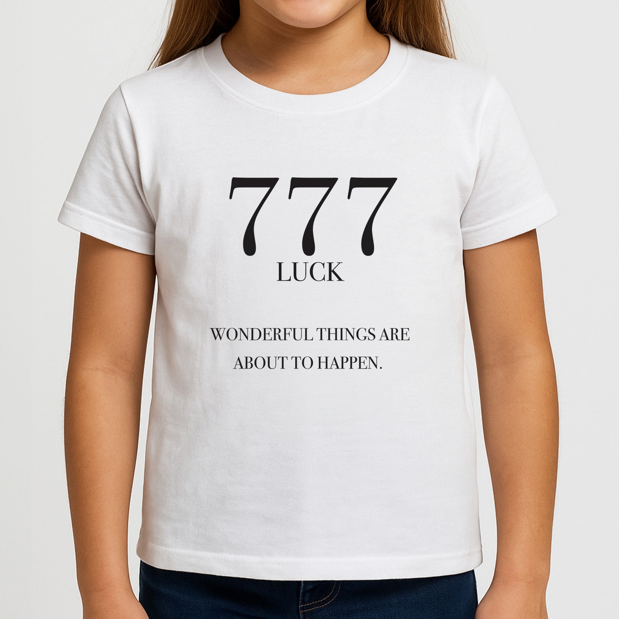 777 - Angel Numbers Girls T-Shirt