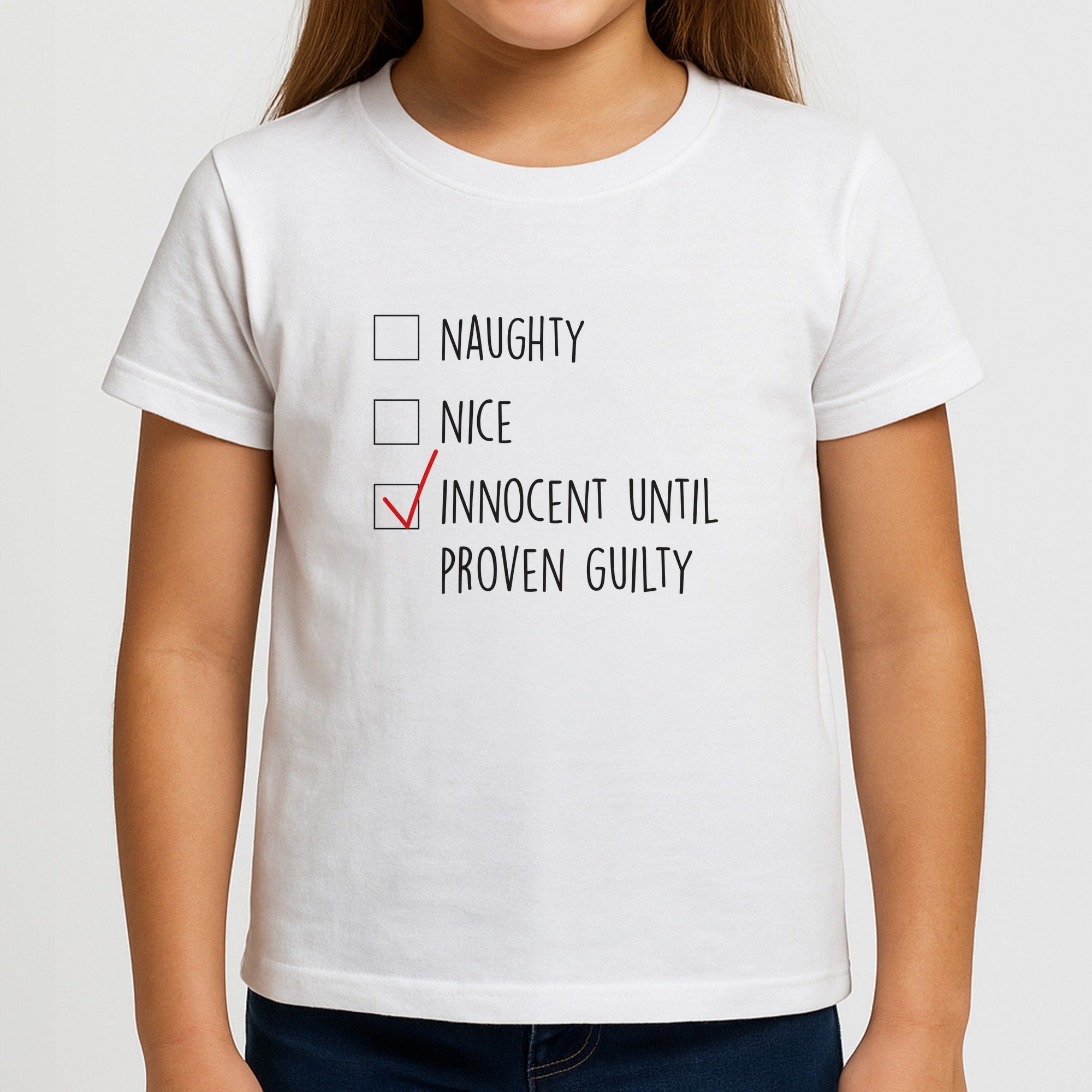 Innocent Until Proven Guilty - Naughty Or Nice Girls T-Shirt