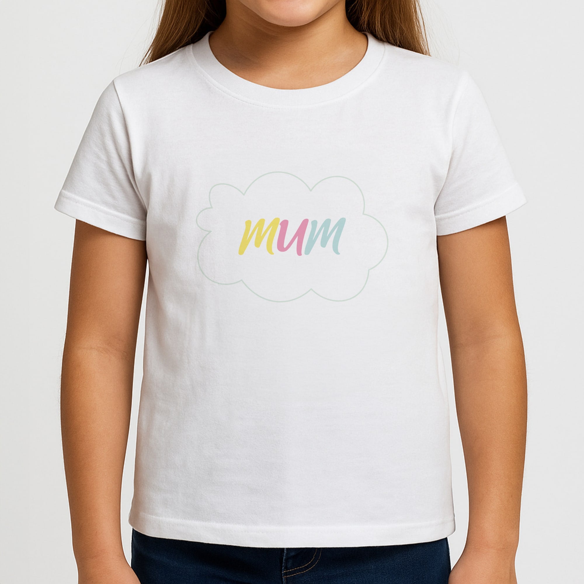 Clouds - Mothers Day Girls T-Shirt