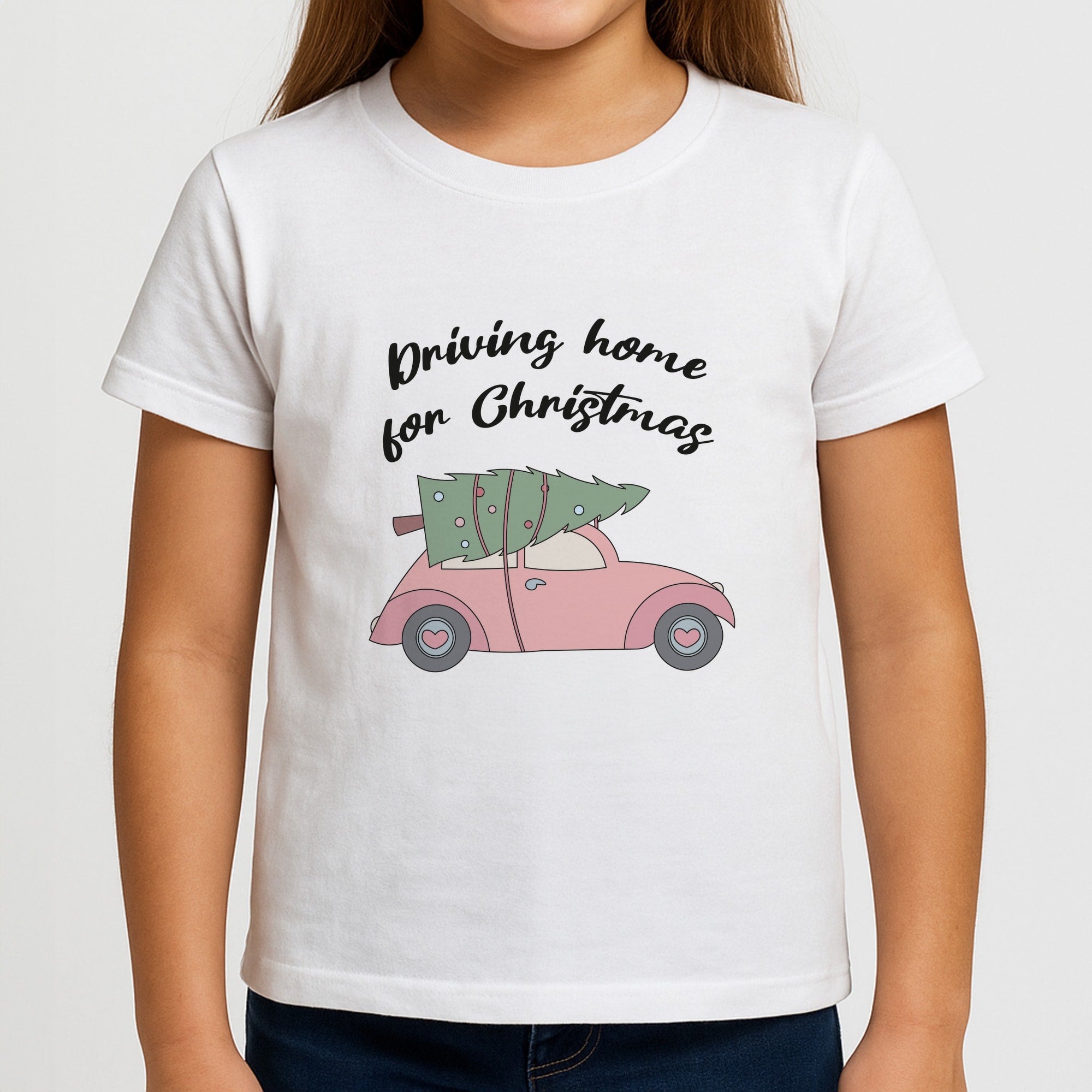 Driving Home For Christmas - Christmas Songs Girls T-Shirt
