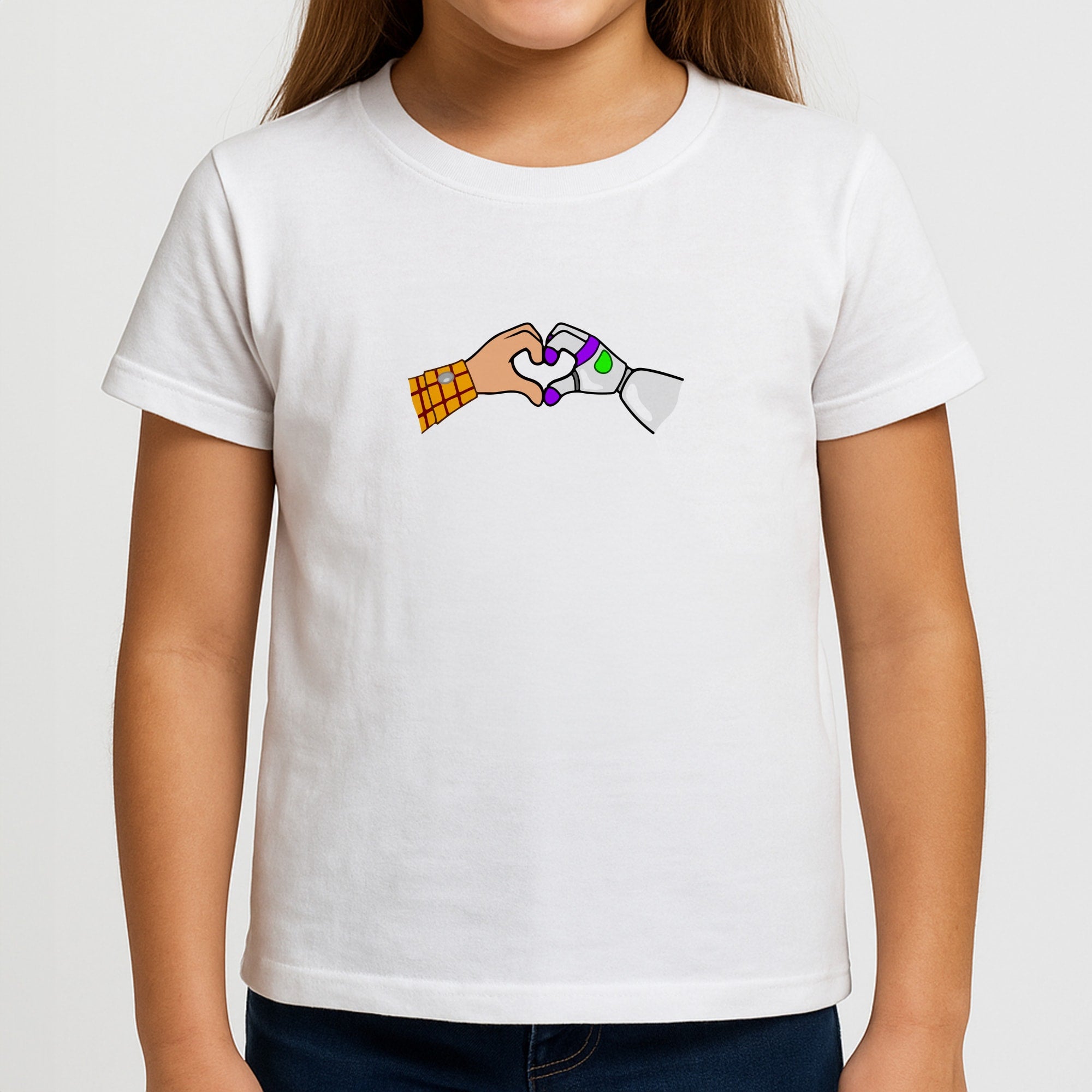 Woody And Buzz Love Girls T-Shirt
