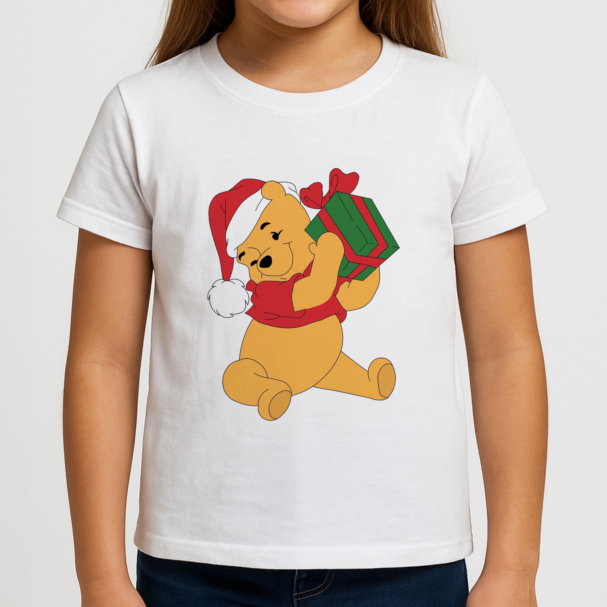 Winnie Christmas Girls T-Shirt