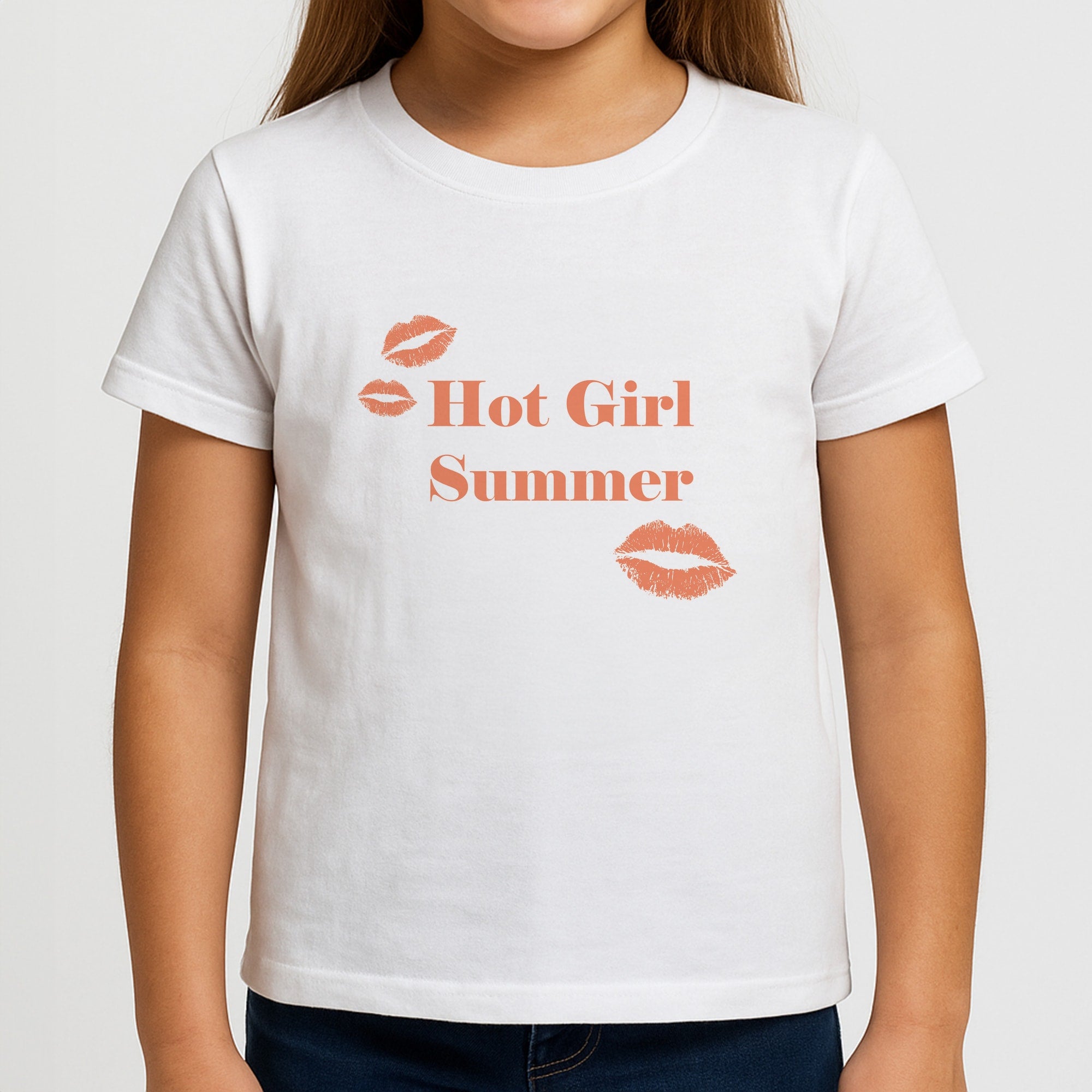 Hot Girl Summer Kisses Girls T-Shirt