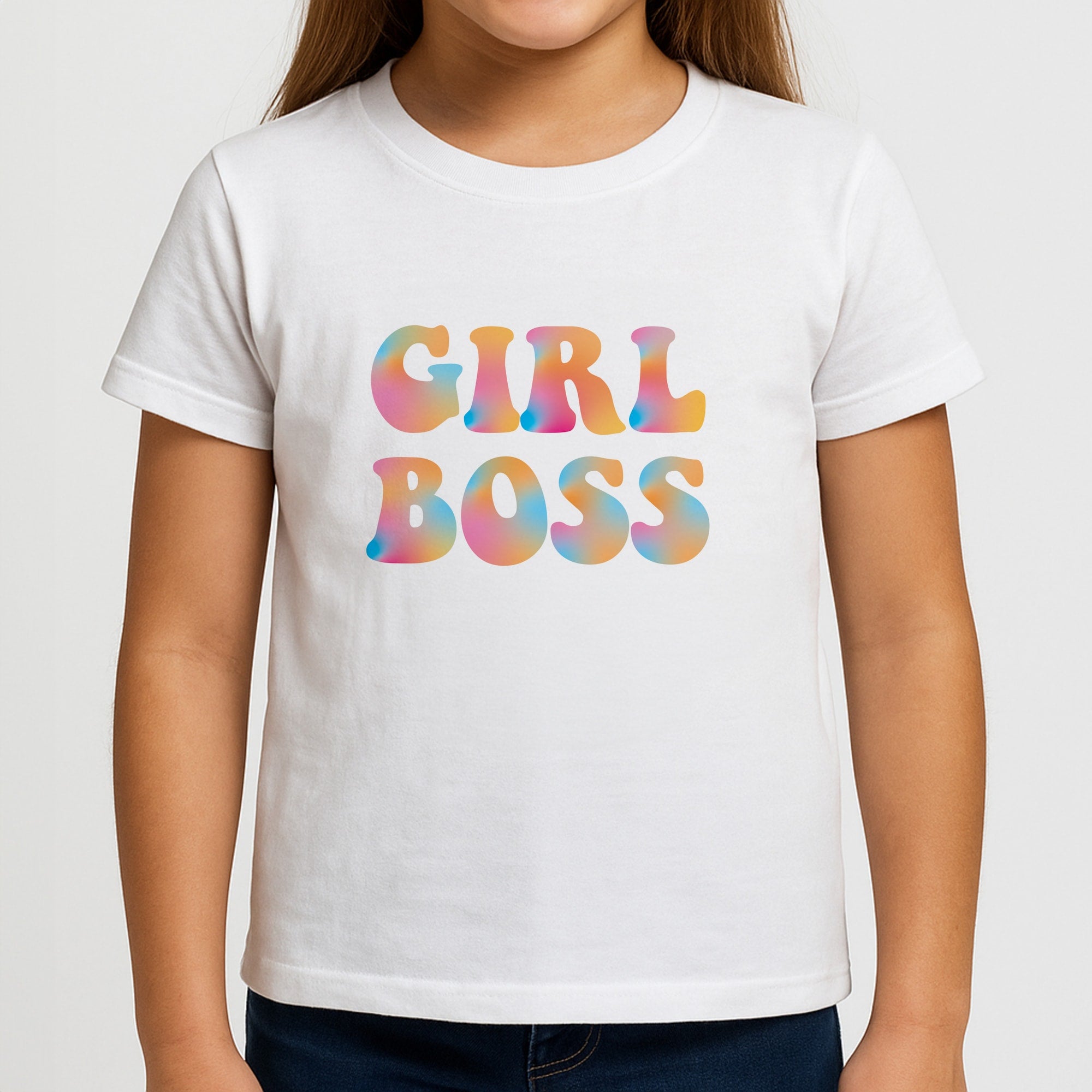 Girl Boss - Aesthetic Quote Girls T-Shirt