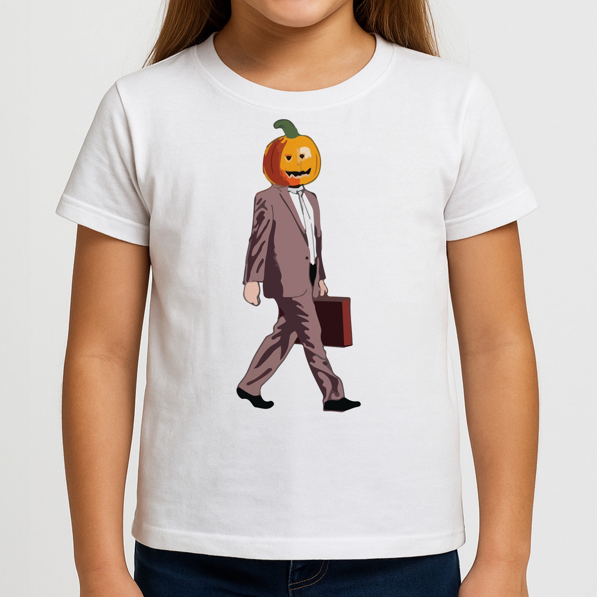 Dwight Pumpkin Head Kids T-Shirt