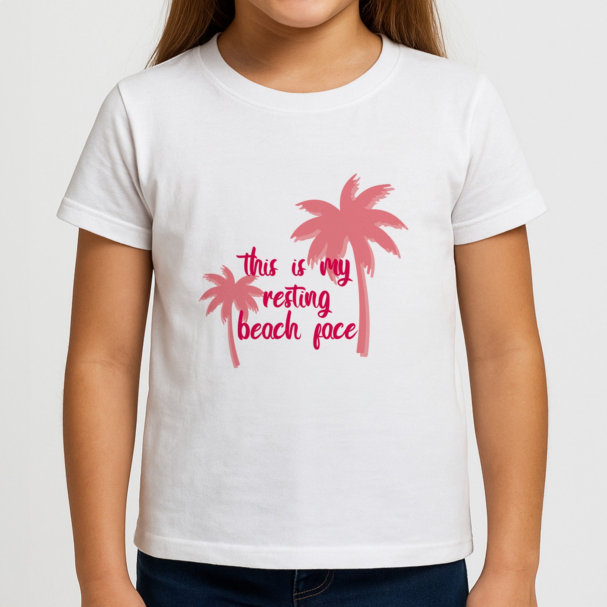 This Is My Resting Beach Face - Summer Quotes Girls T-Shirt