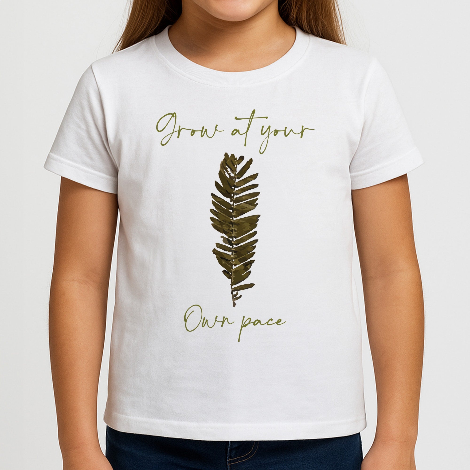 Grow At Your Own Pace Fern Girls T-Shirt