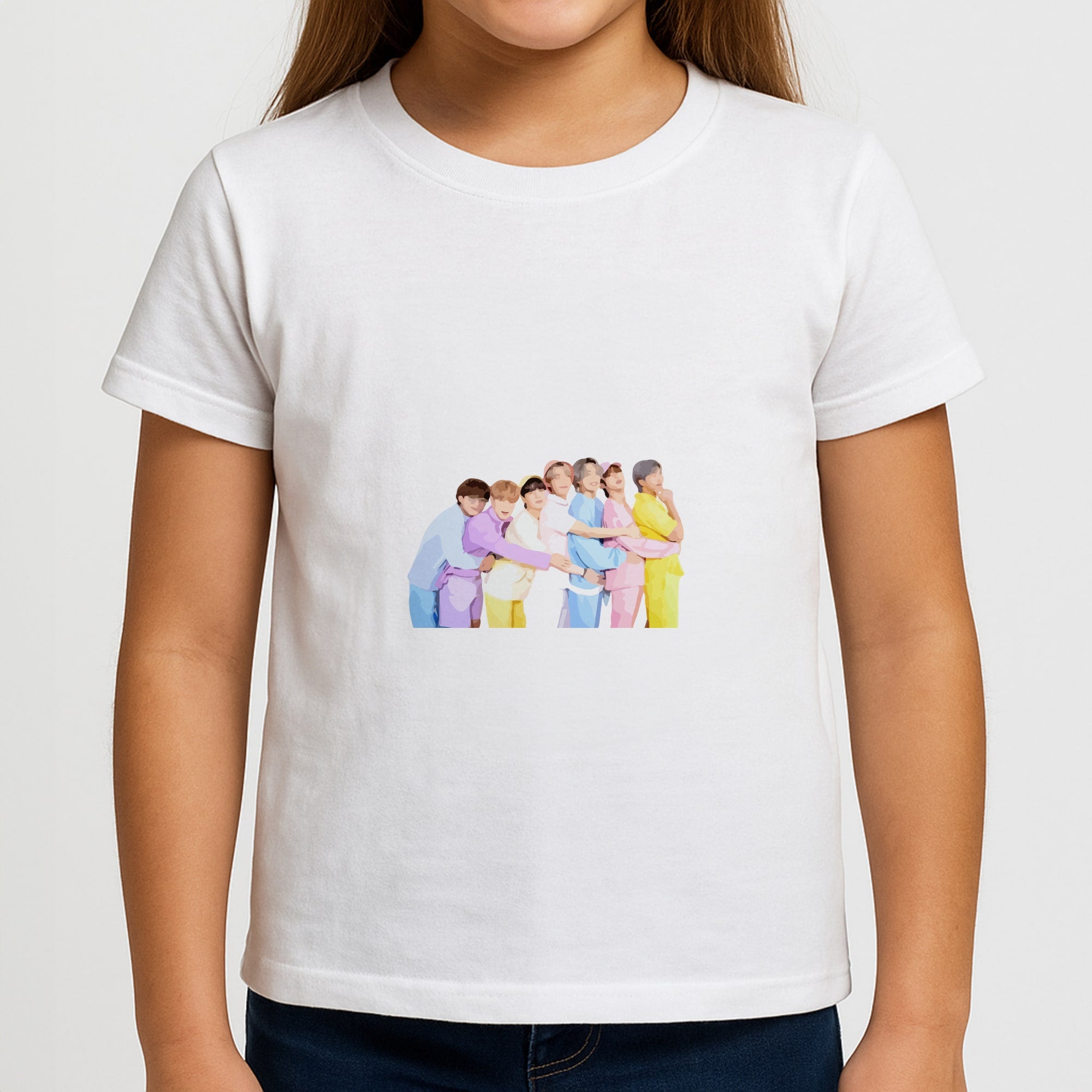 Colourful K-Pop Band Band Girls T-Shirt