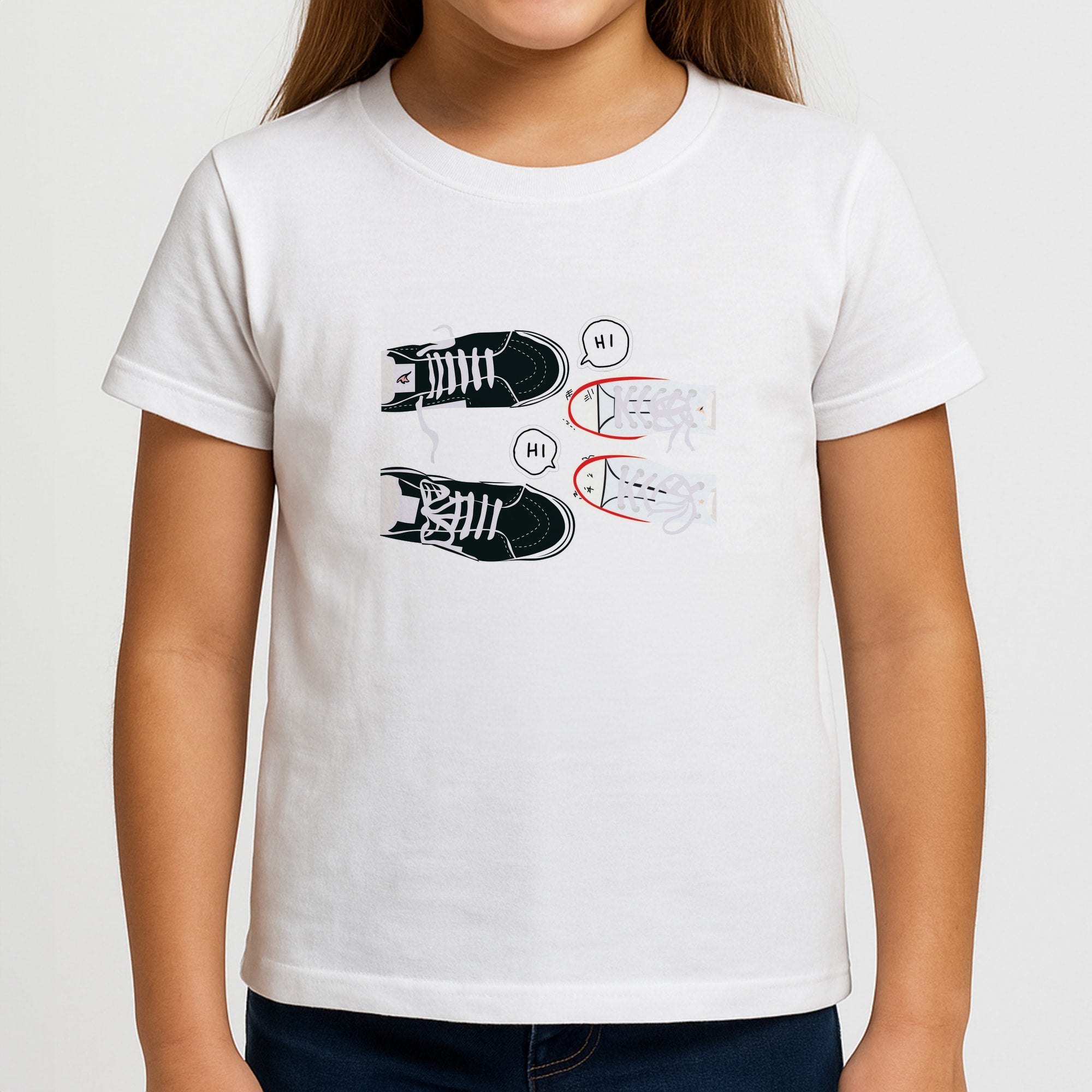 Hi - Heart TV Girls T-Shirt