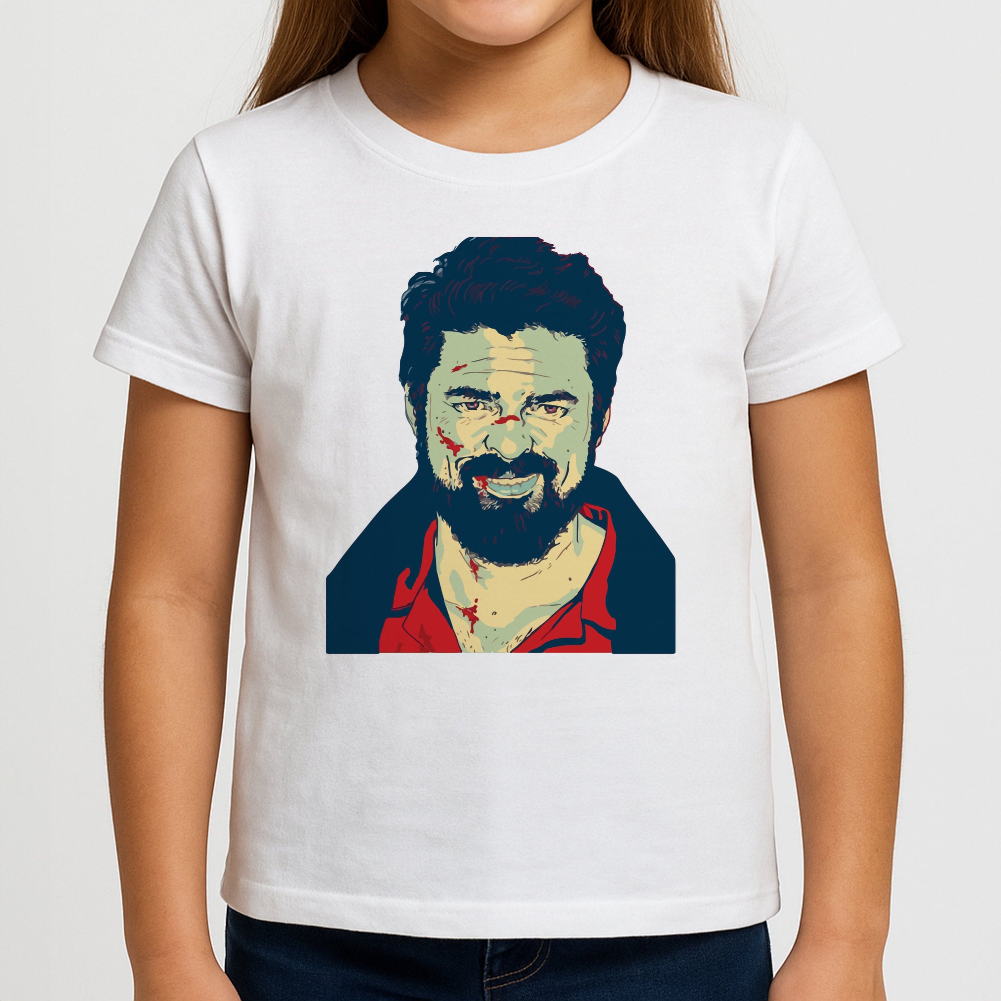 Billy Butcher Face Kids T-Shirt