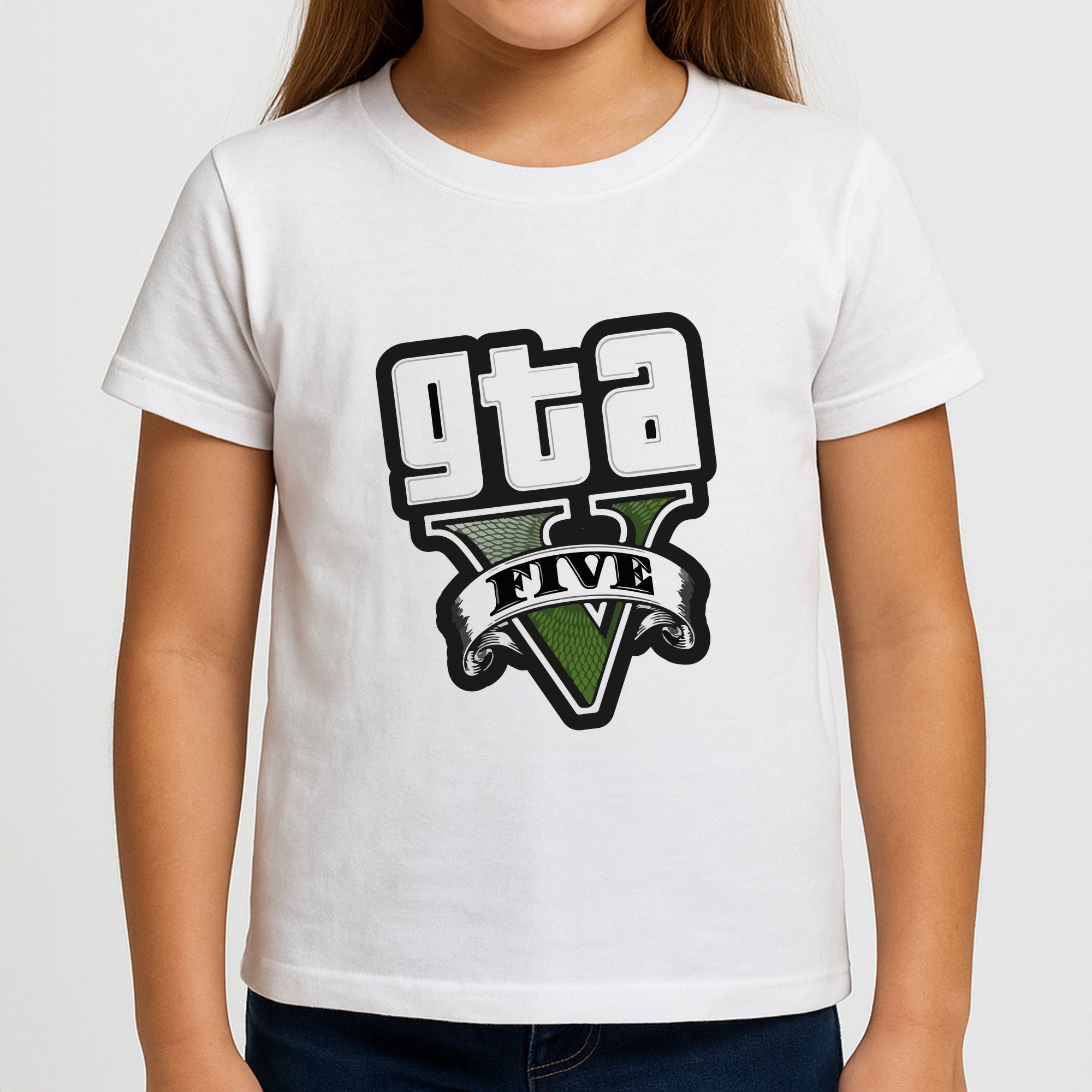 Green Five - Video Game Girls T-Shirt