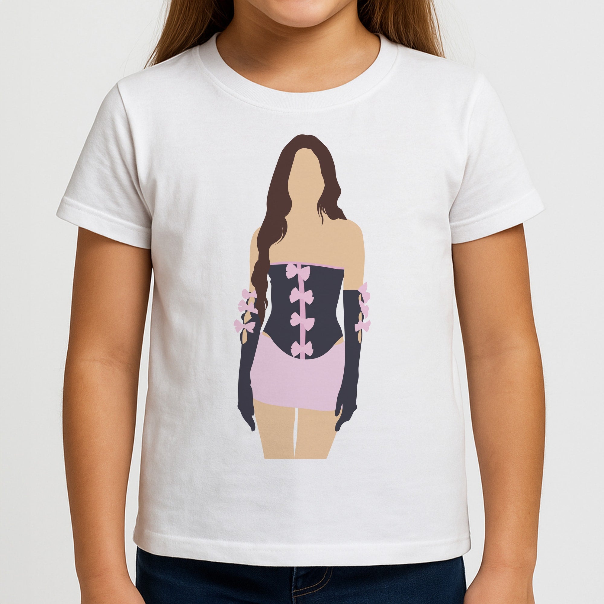 Pink Hearts - Olivia Girls T-Shirt