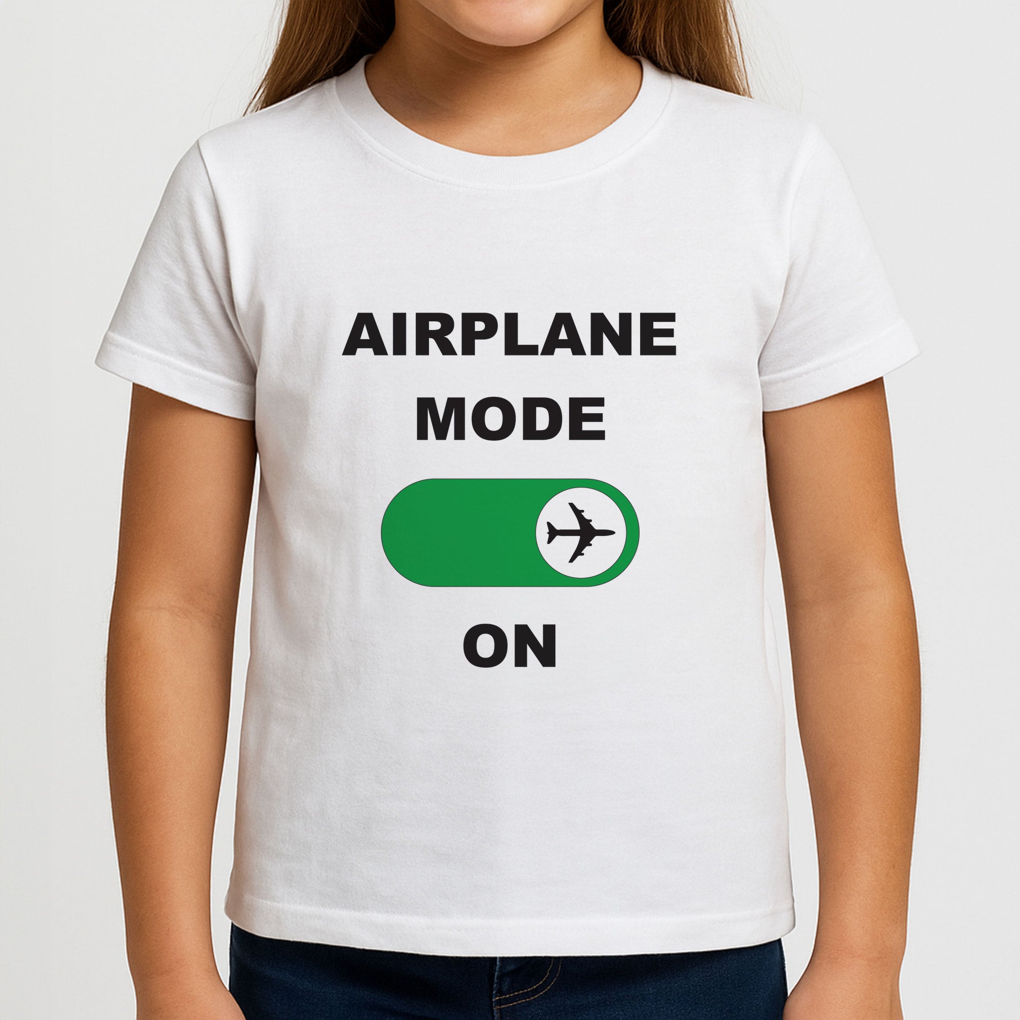 Airplane Mode On - Travel Girls T-Shirt