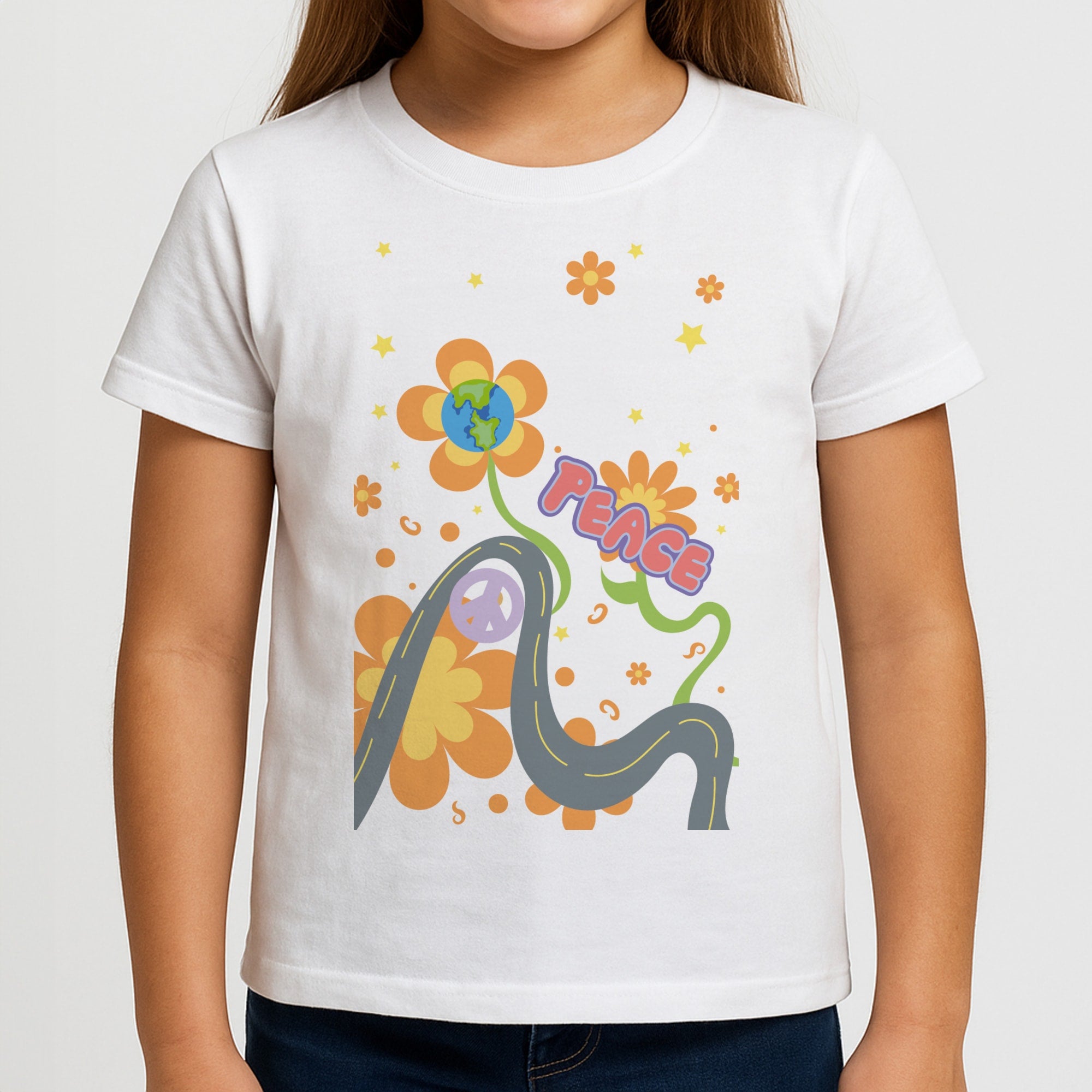 Peace - Cars Girls T-Shirt