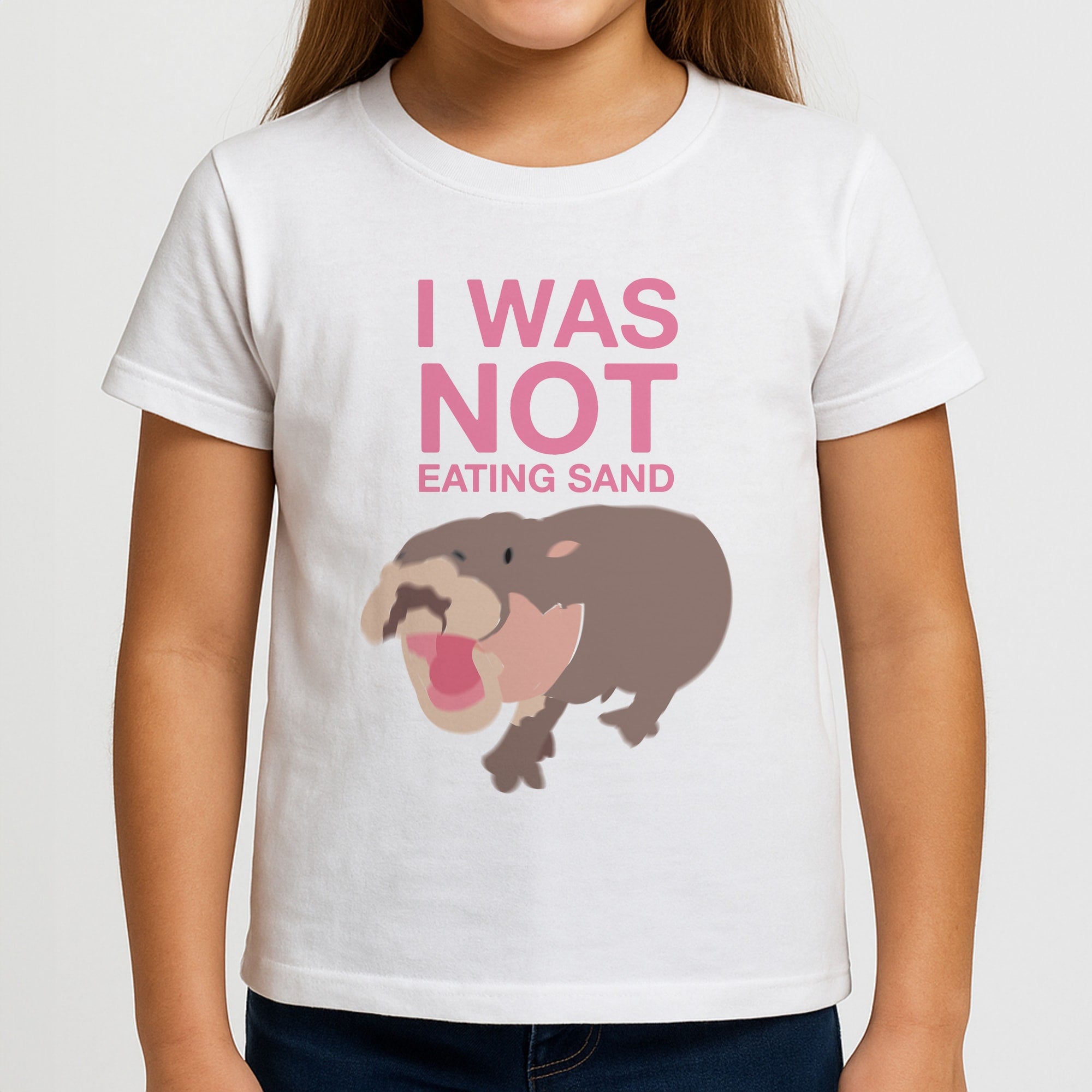 I Was Not Eating Sand Girls T-Shirt