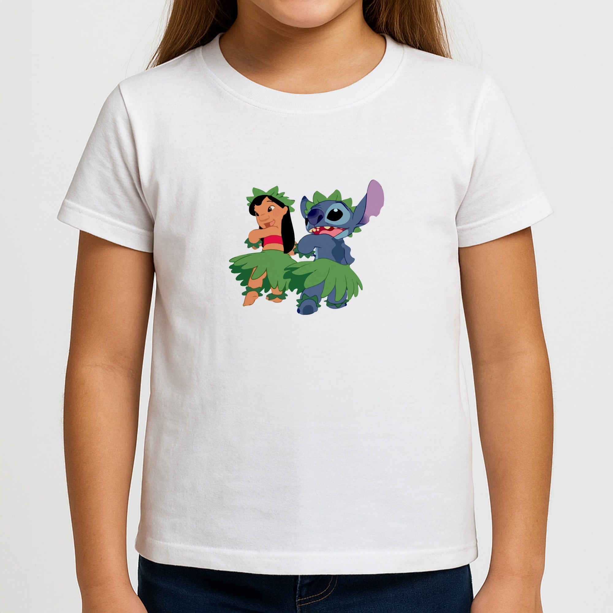 Lilo And Alien Blue Hoola Girls T-Shirt