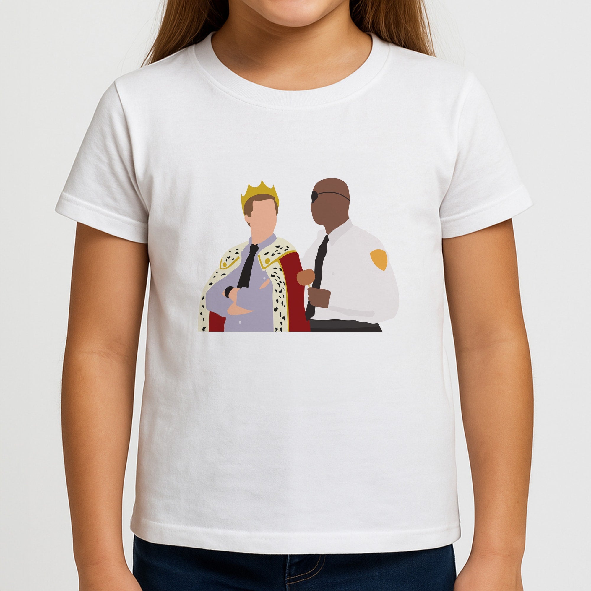 Jake and Holt B99 - Halloween Specials Girls T-Shirt