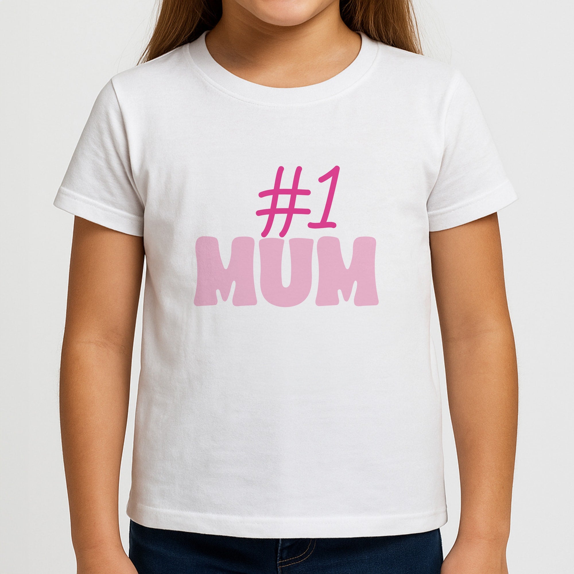 Number One Mum Girls T-Shirt