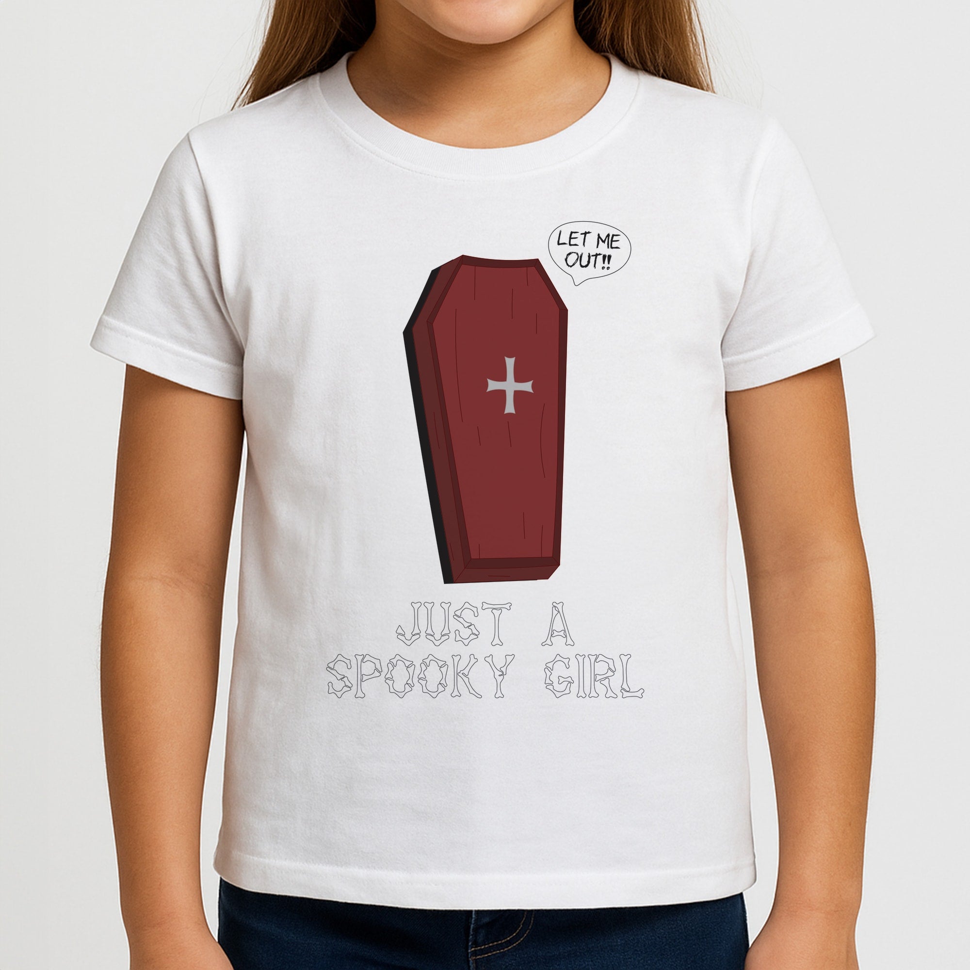 Just A Spooky Girl Girls T-Shirt
