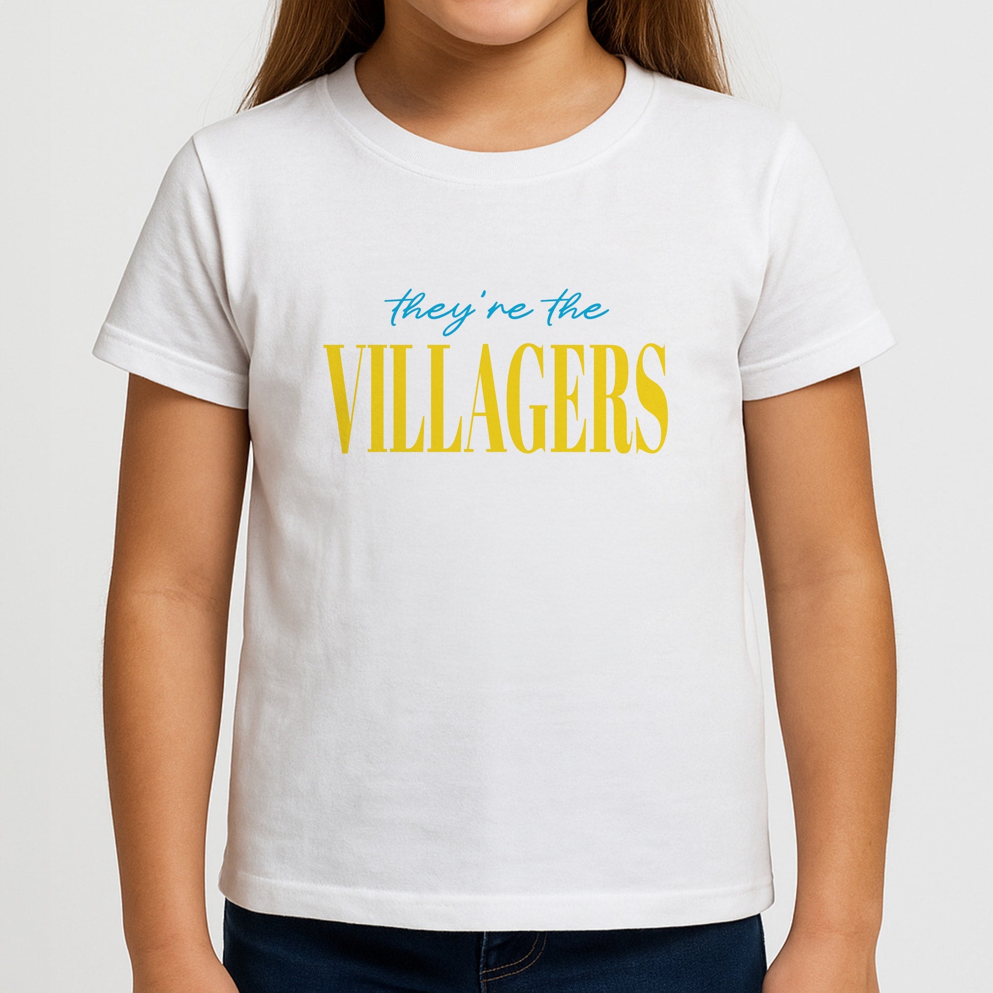 They're The Villagers Blue Girls T-Shirt