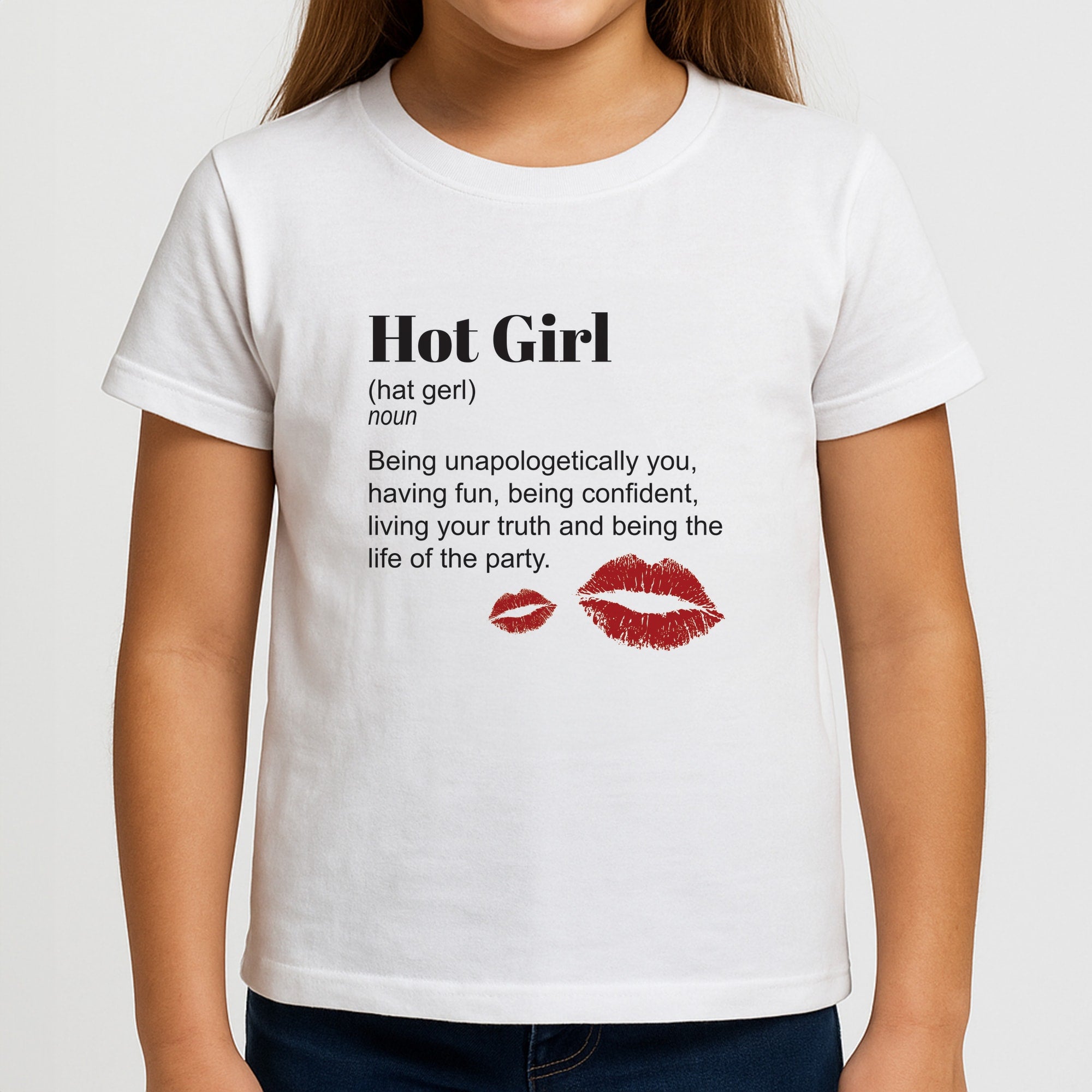 Hot Girl Dictionary Definition Girls T-Shirt