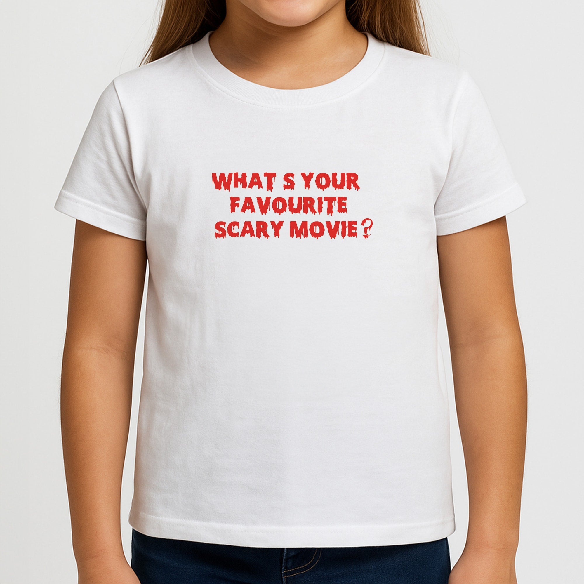What's Your Favourite Scary Movie - Halloween Girls T-Shirt