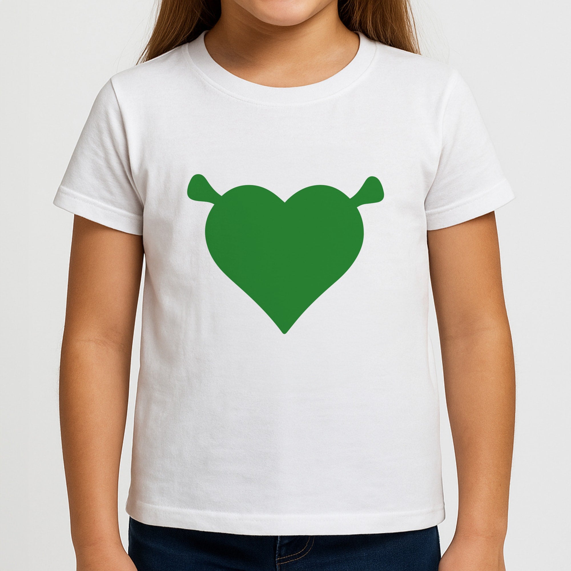 Green Ogre Heart Kids T-Shirt